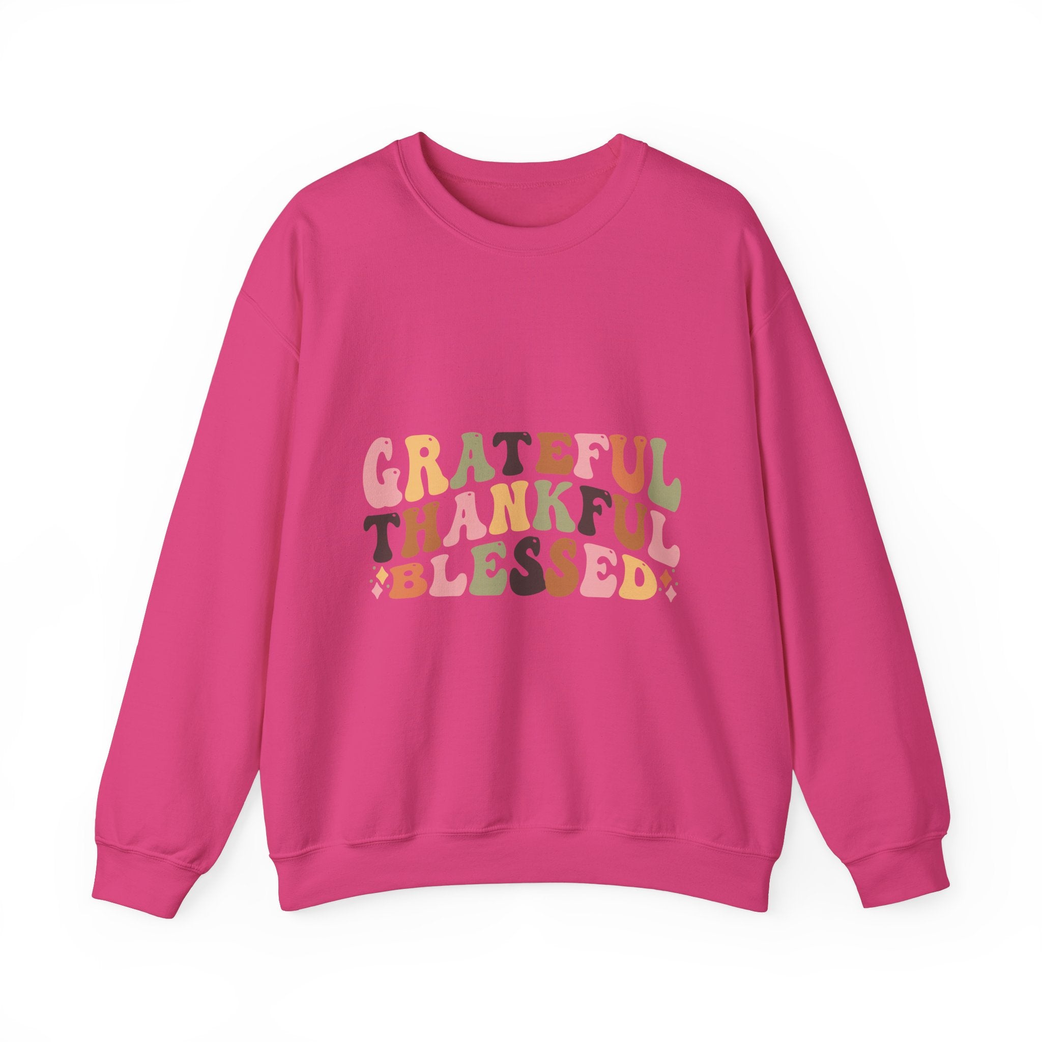 Grateful Thankful Blessed Thanksgiving Sweatshirt