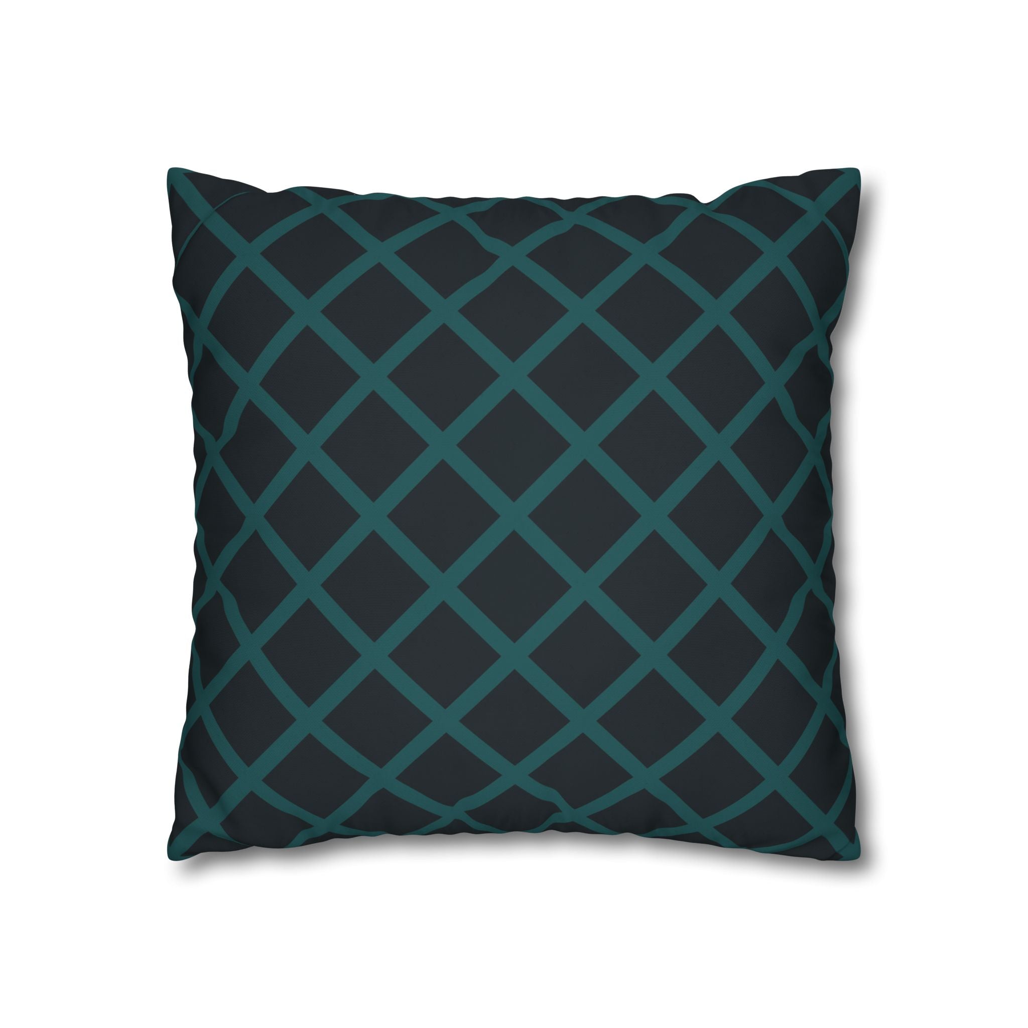 Teal Geometric Pillowcase - Modern Design