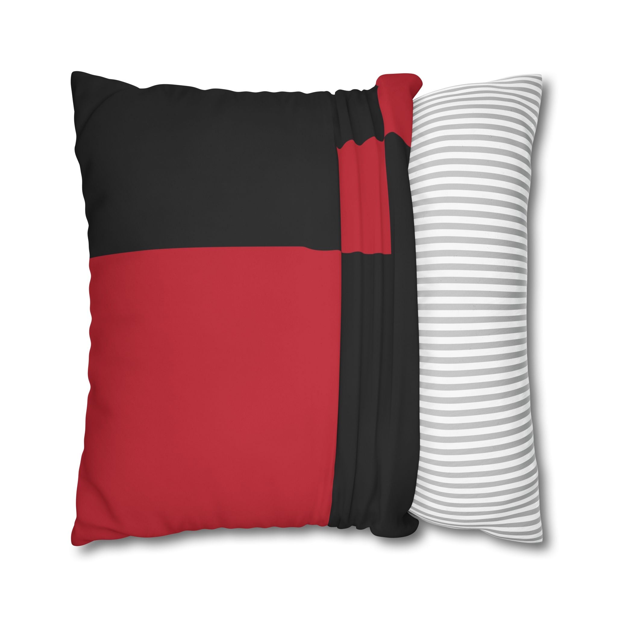 Abstract Red & Black Geometric Pillowcase