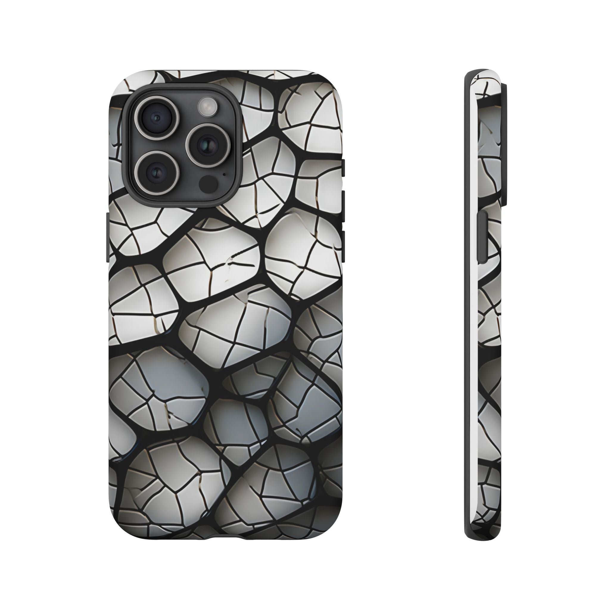 Abstract Mosaic iPhone Case - Textured & Chic