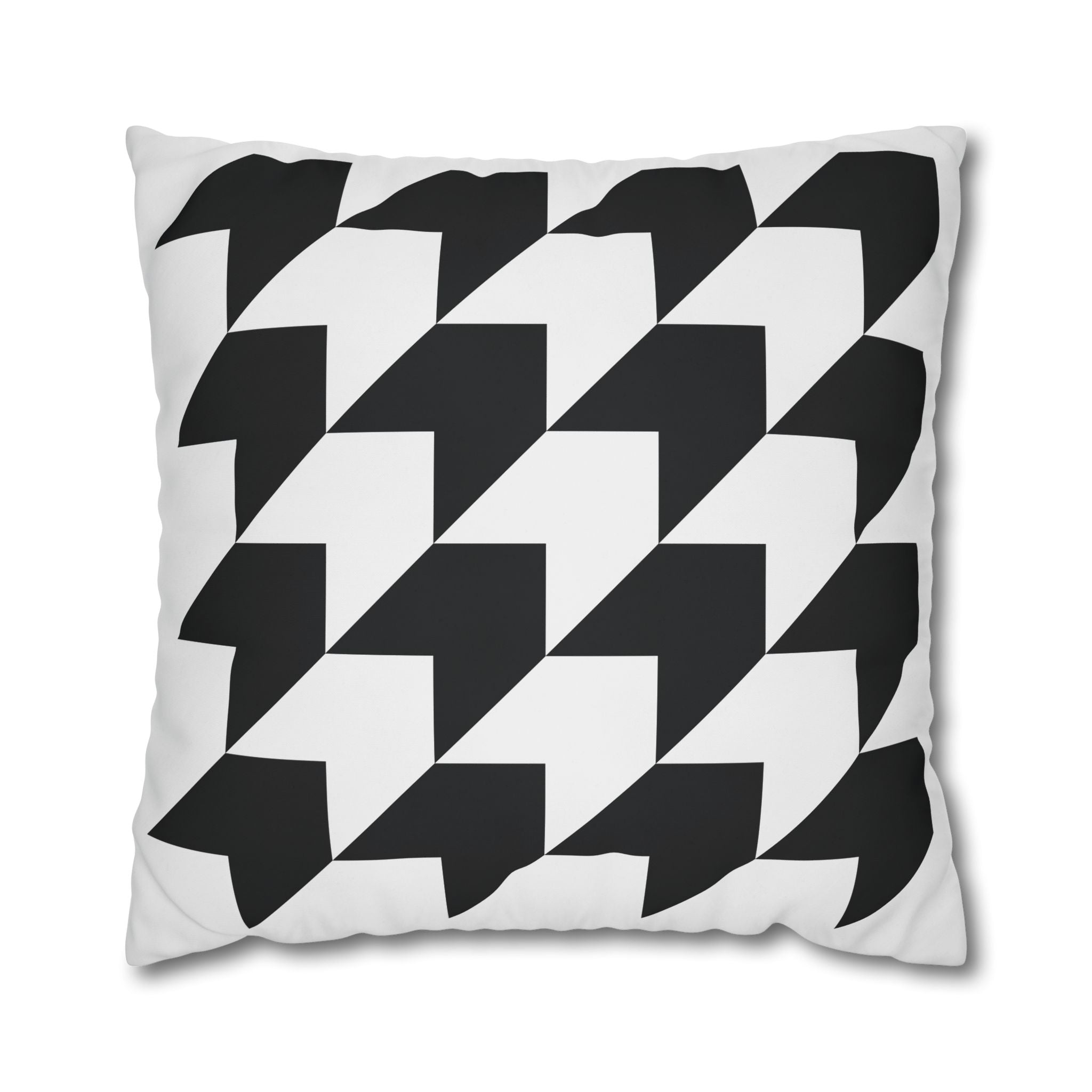 Geometric Arrow Pillowcase - Black & Gray