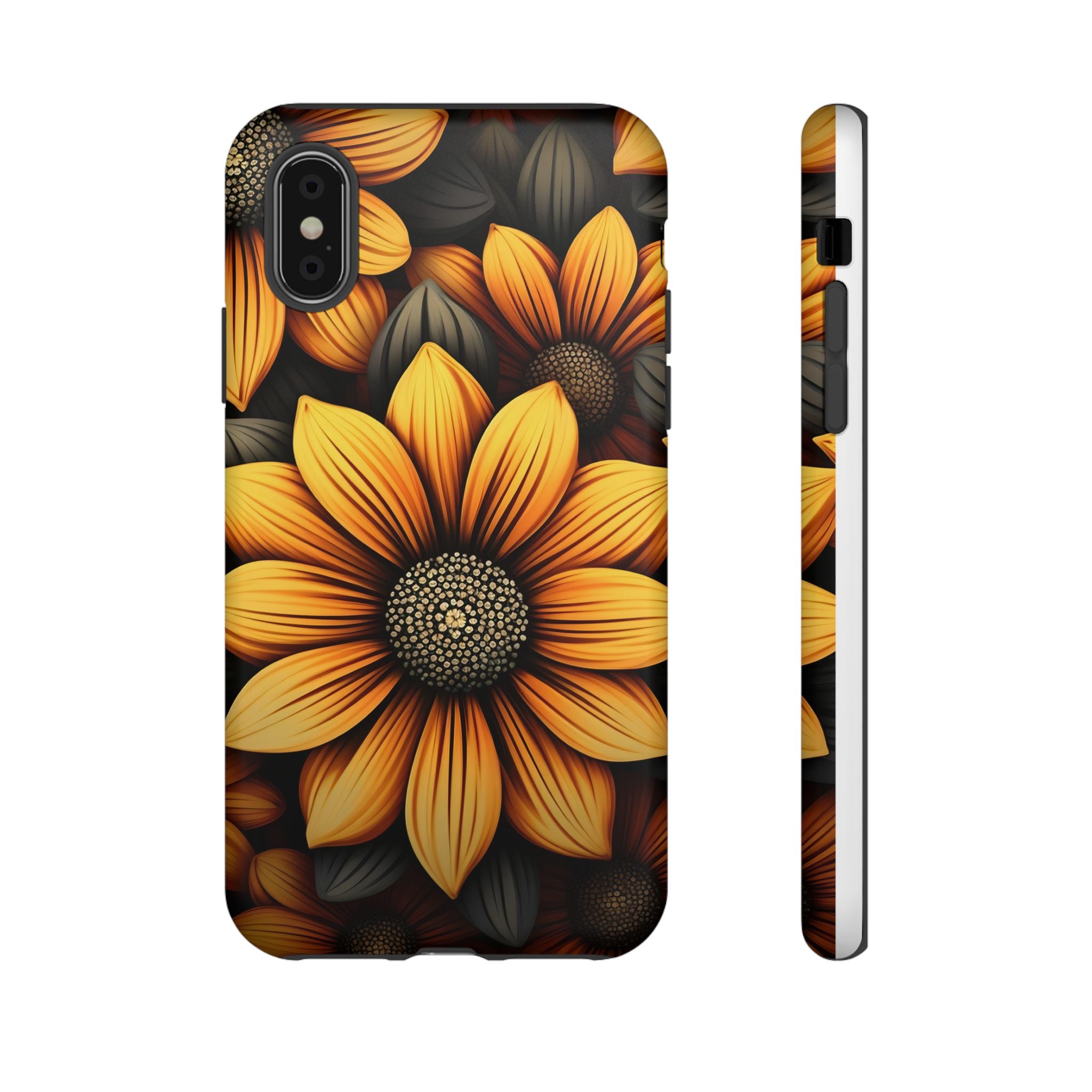 Sunburst Hexagon iPhone Case - Rugged Texture