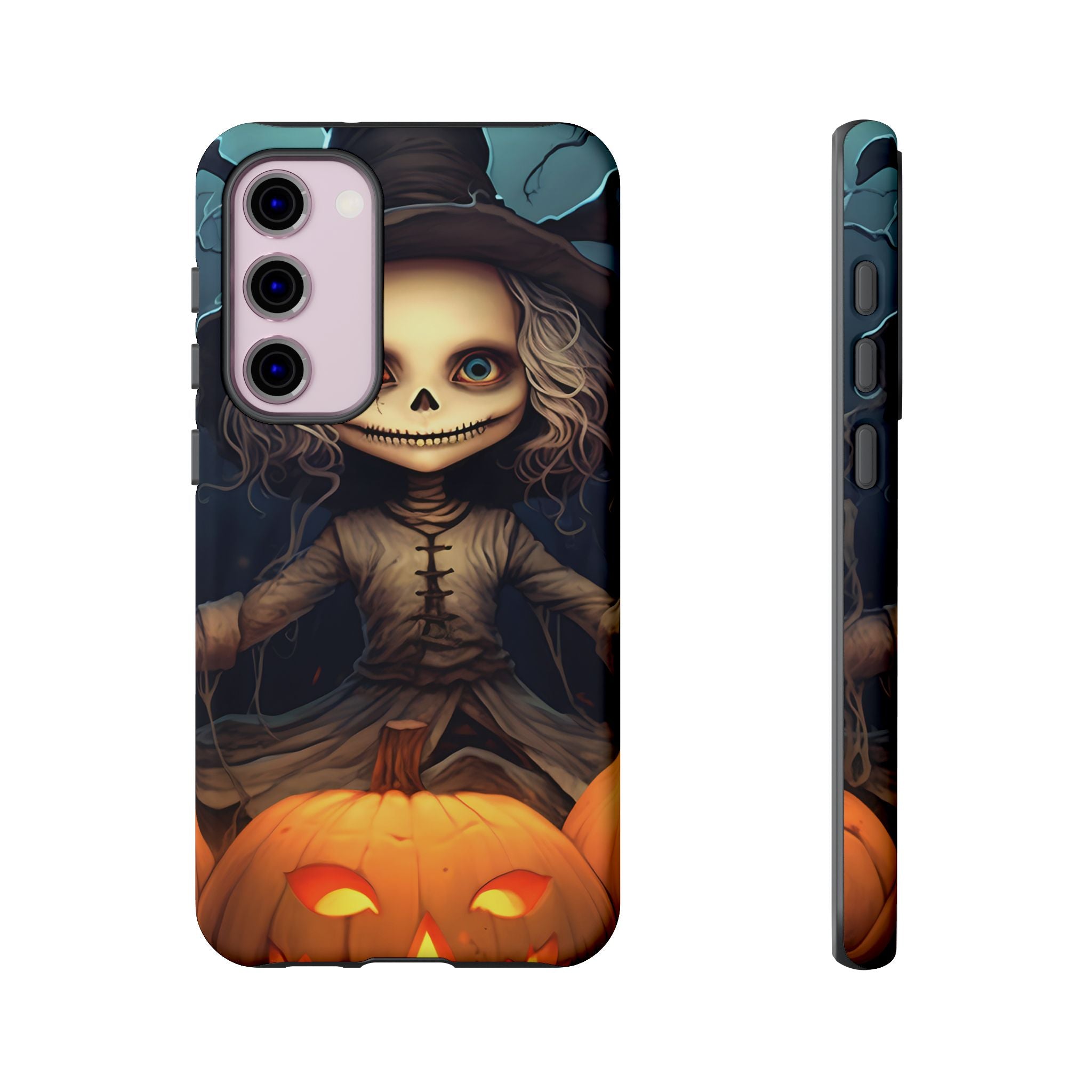 Spooky Skull Girl Halloween Samsung Case