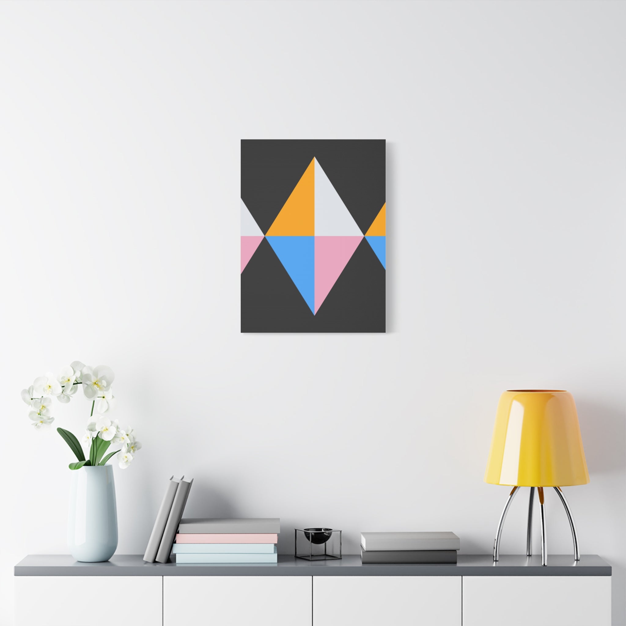 Geometric Triangle Canvas Wall Art