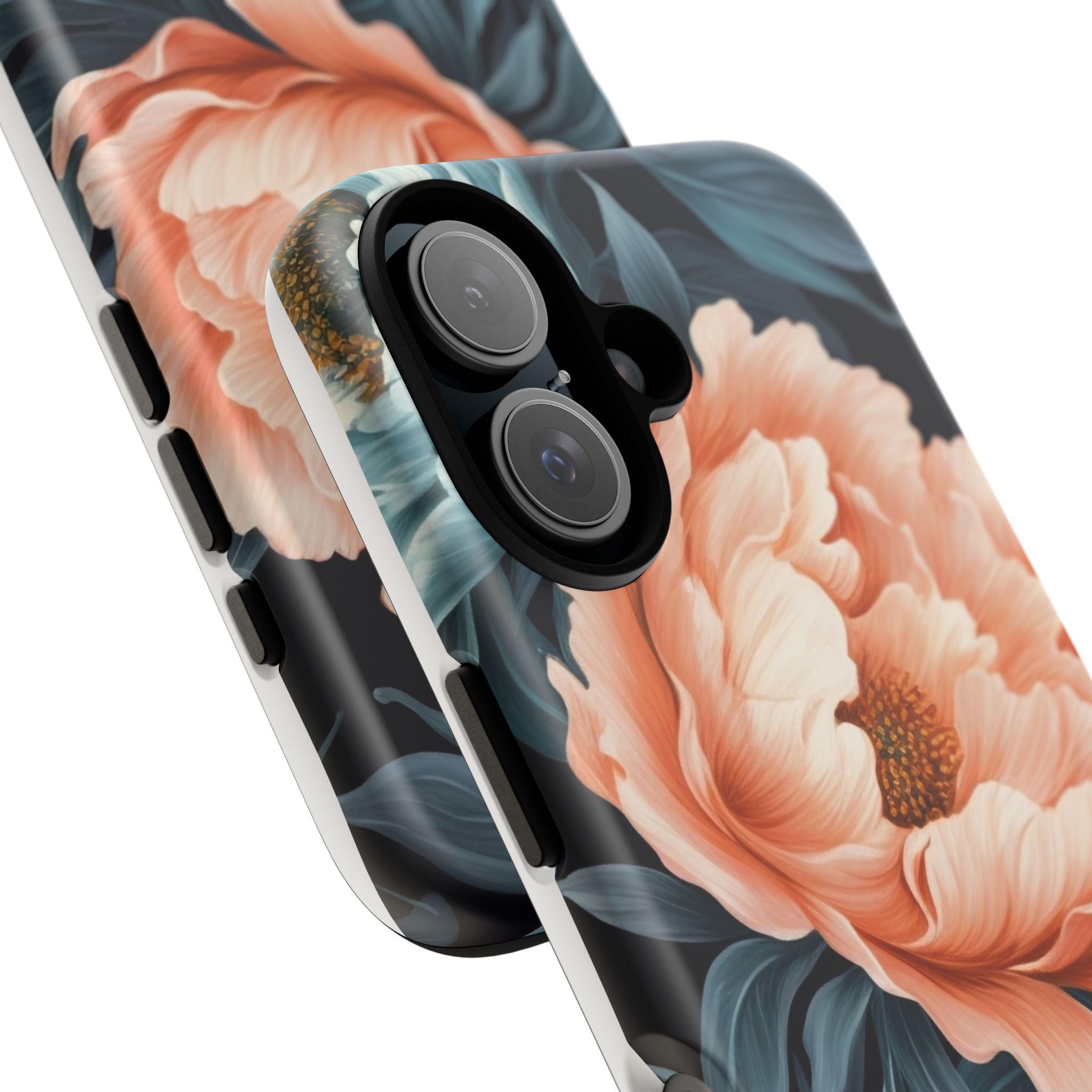 Moody Floral iPhone Case - Hexagon Stone