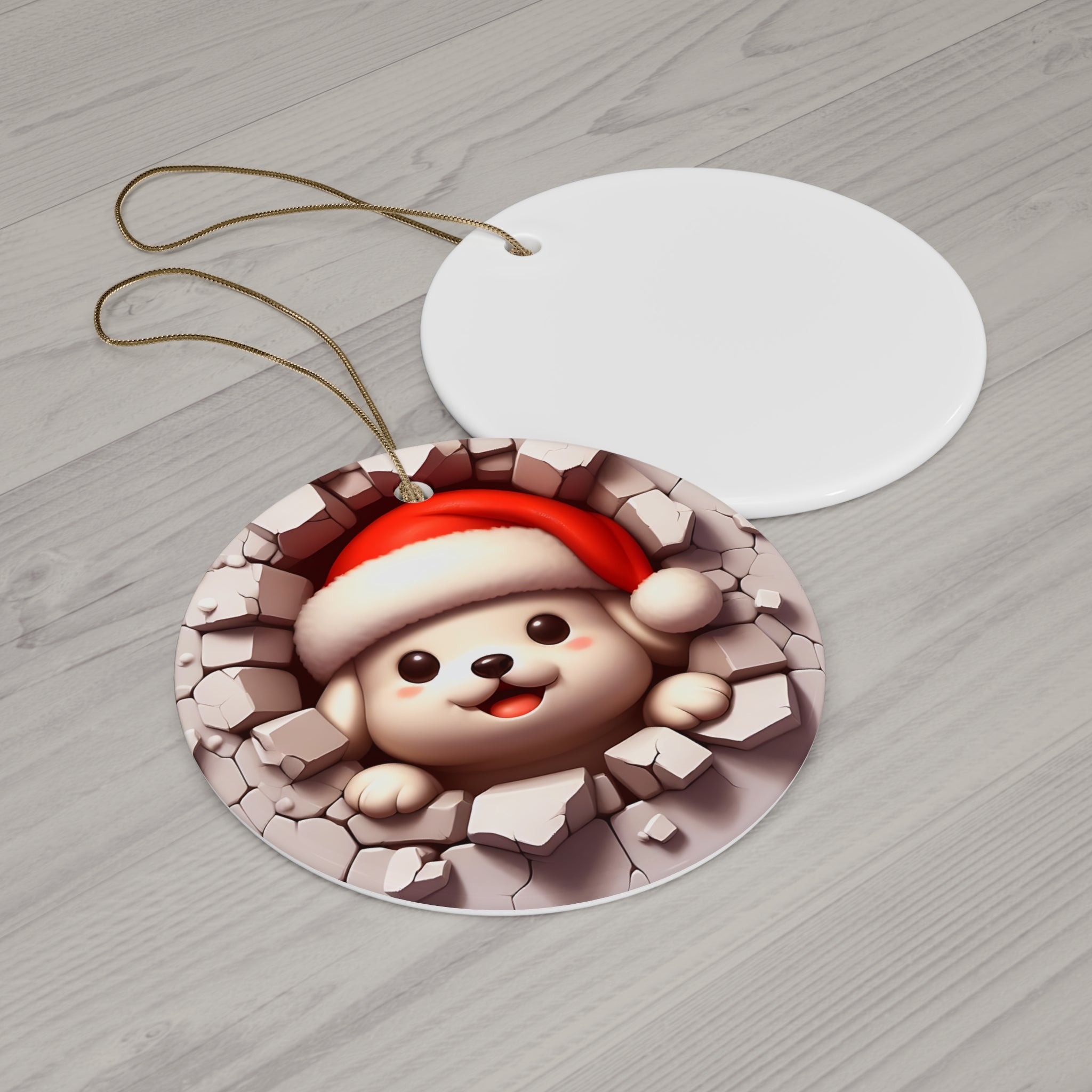 Santa Pup Ornament: Wall Breaker Charm