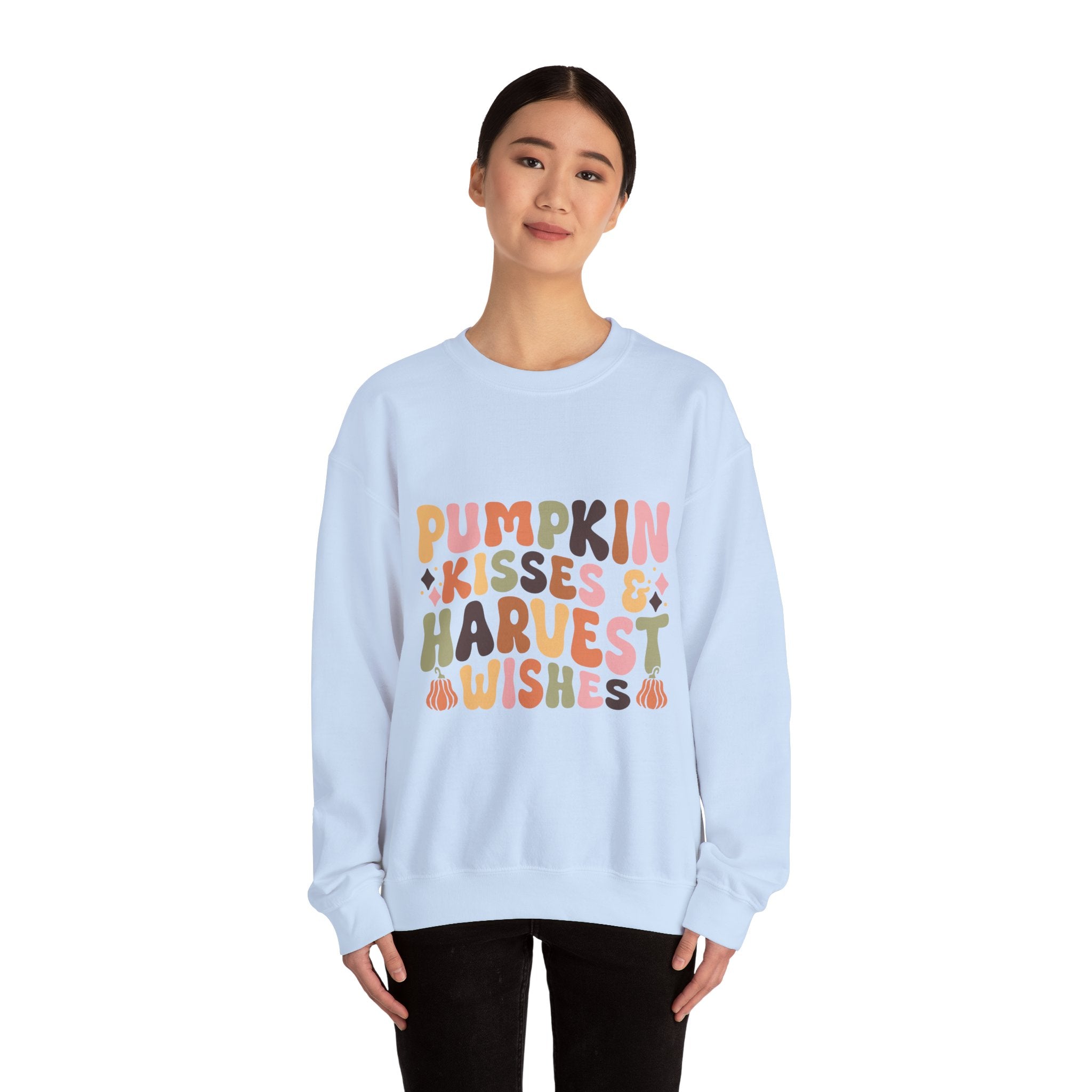 Pumpkin Kisses Harvest Wishes Sweatshirt