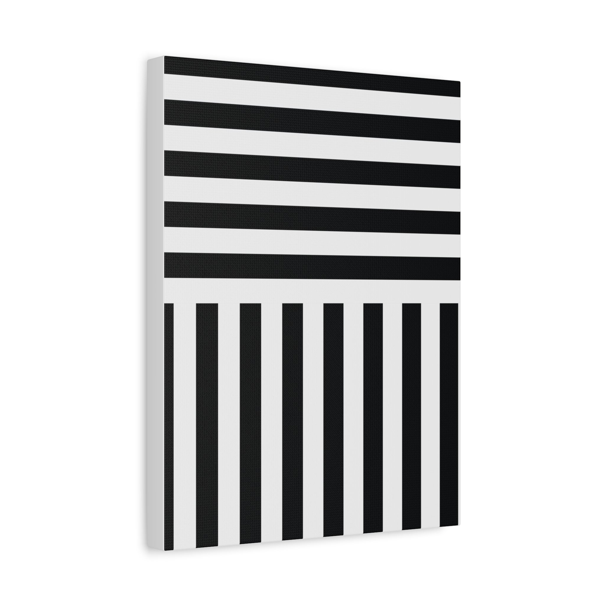 Monochrome Geometric Canvas Art