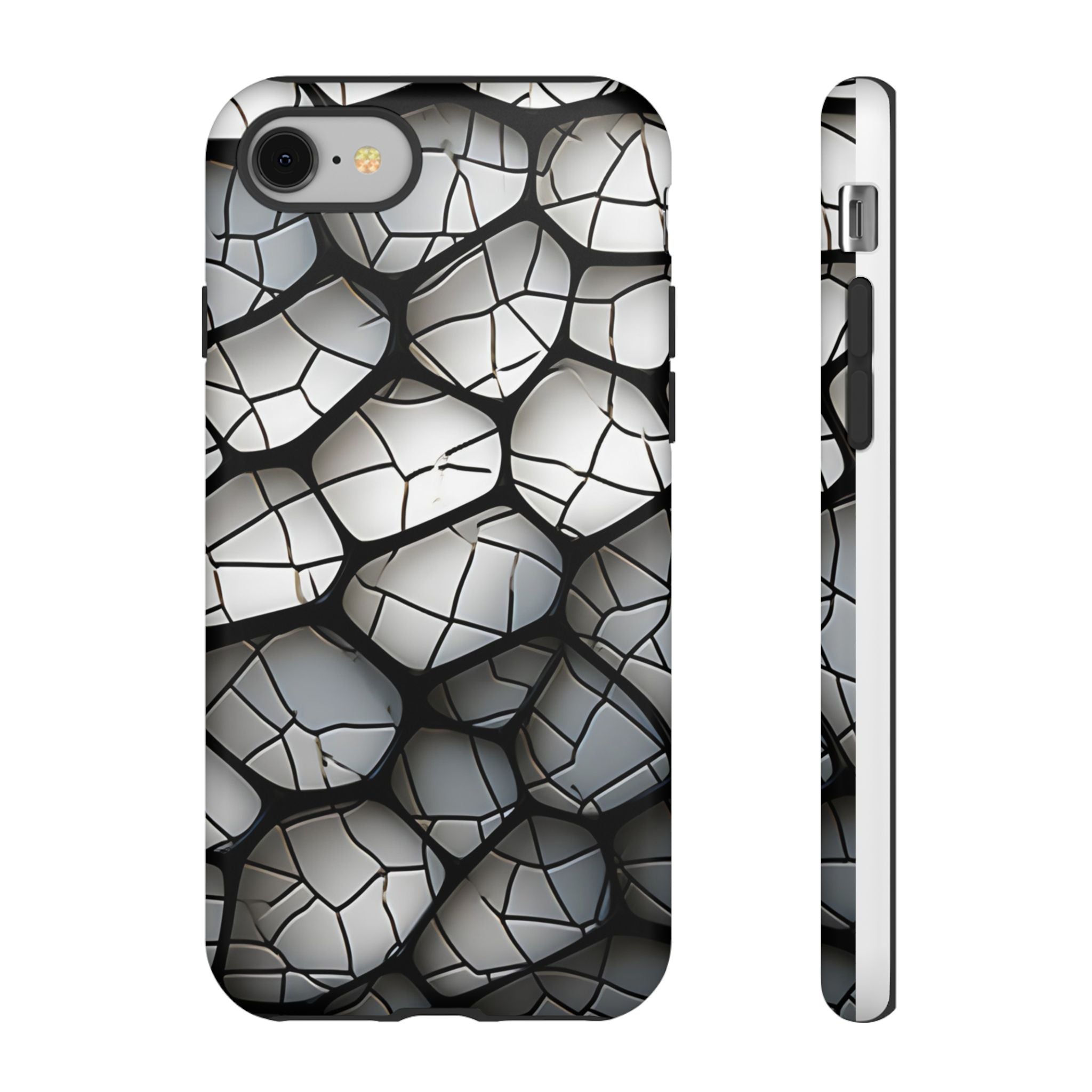 Abstract Mosaic iPhone Case - Textured & Chic