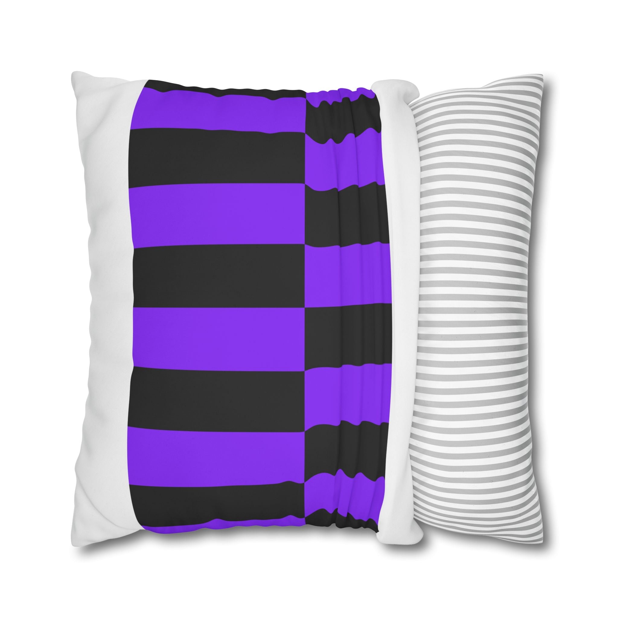 Checkered Pillowcase - Violet & Grey