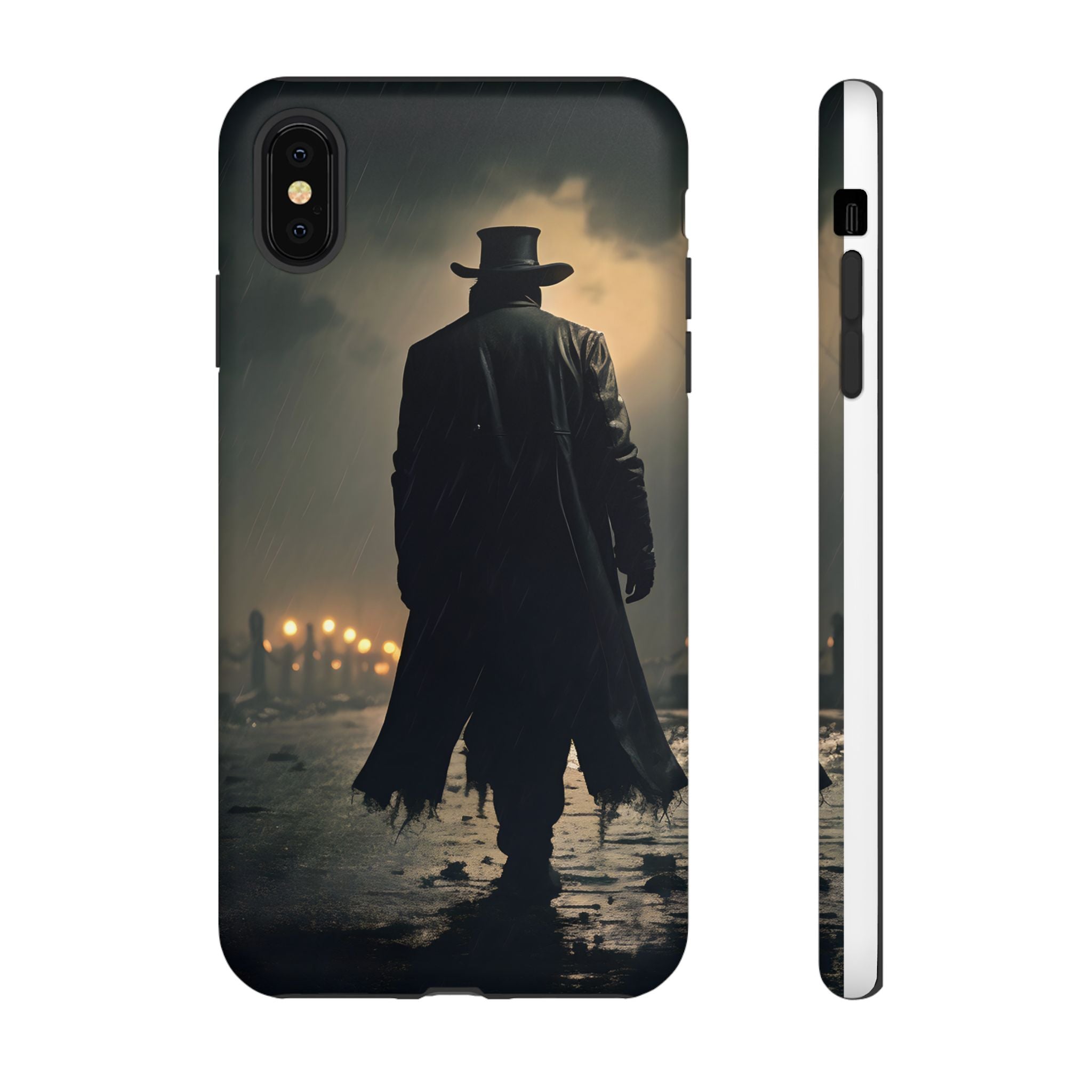 Mysterious Night Walk Hexagon Stone iPhone Case