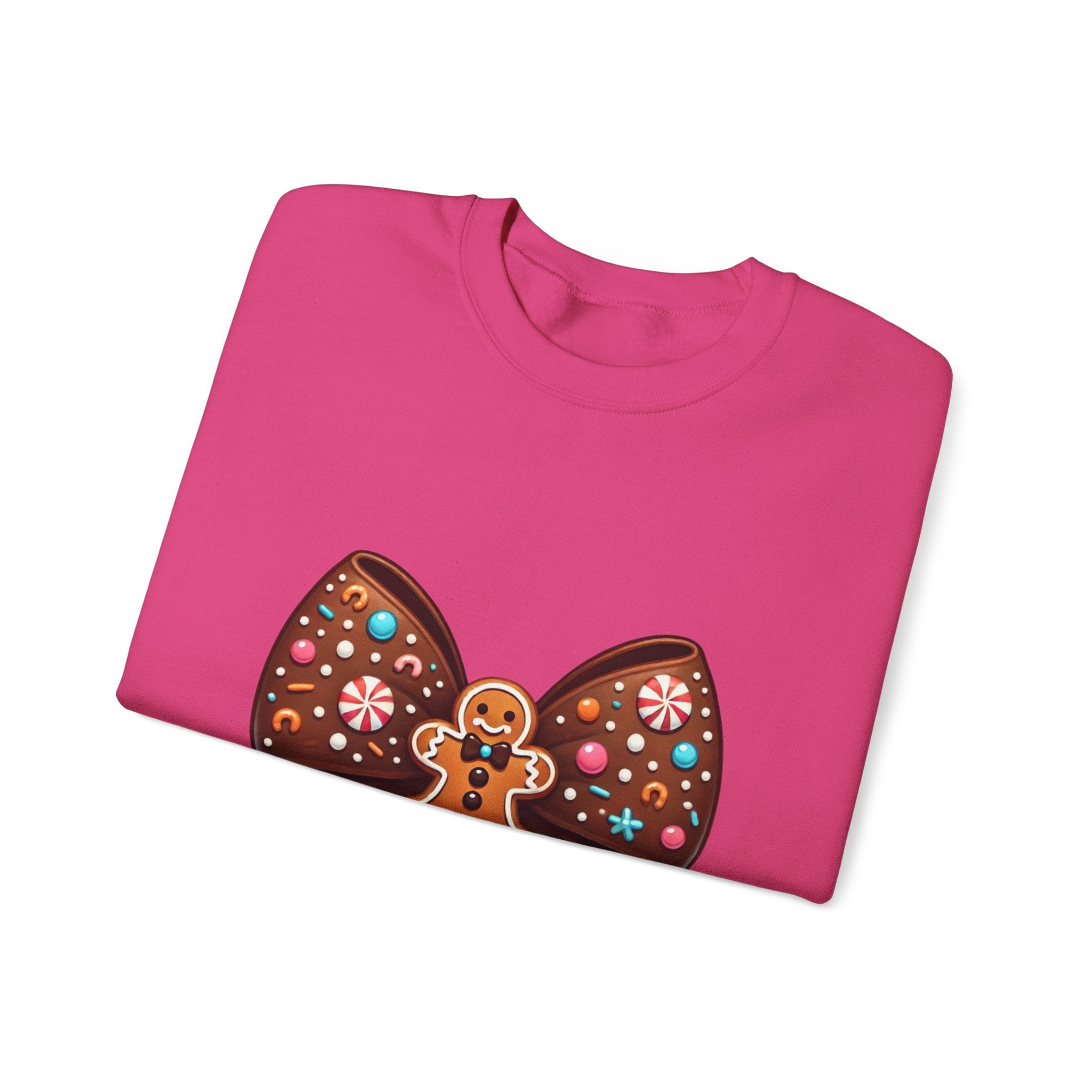 Gingerbread Bow Christmas Sweatshirt