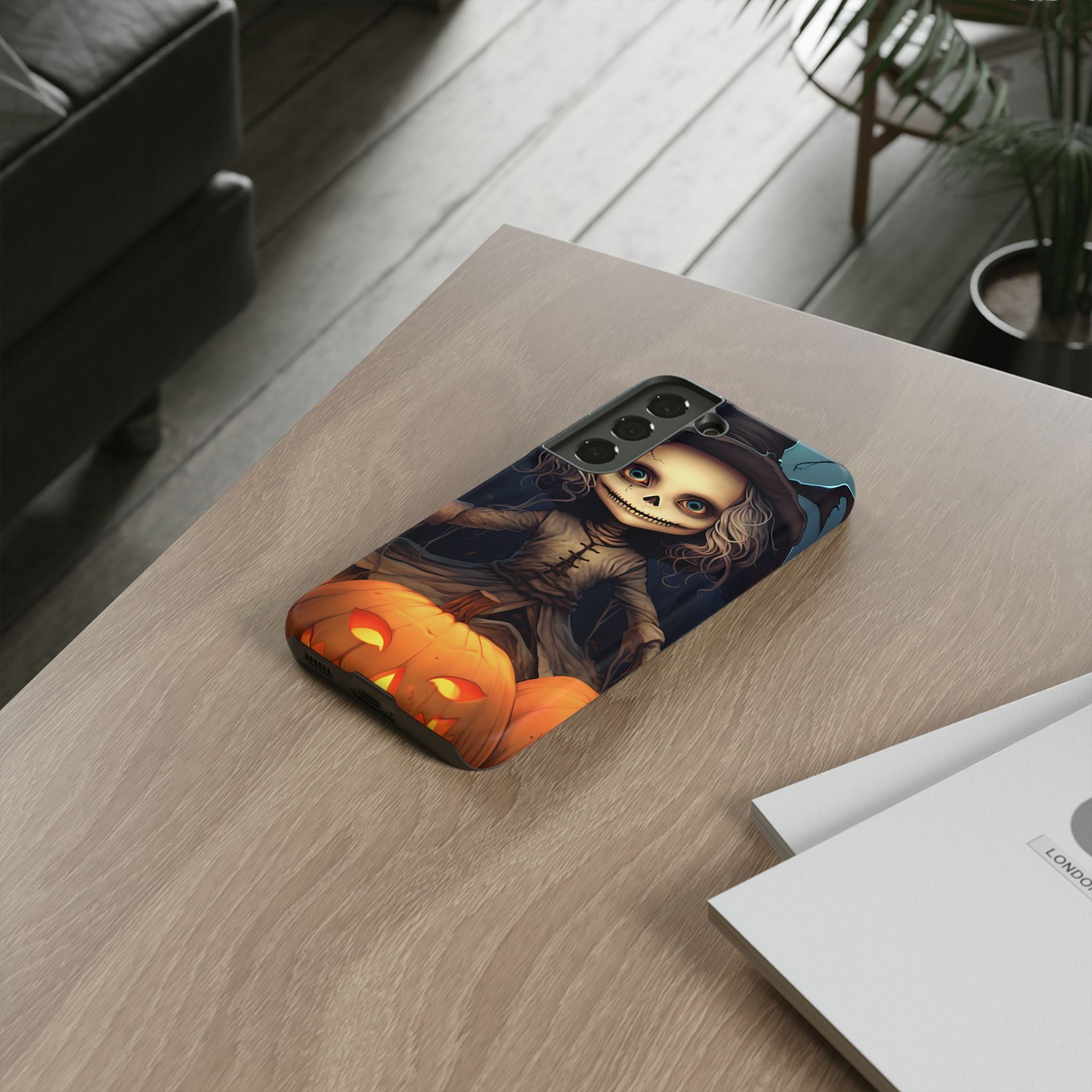 Spooky Skull Girl Halloween Samsung Case