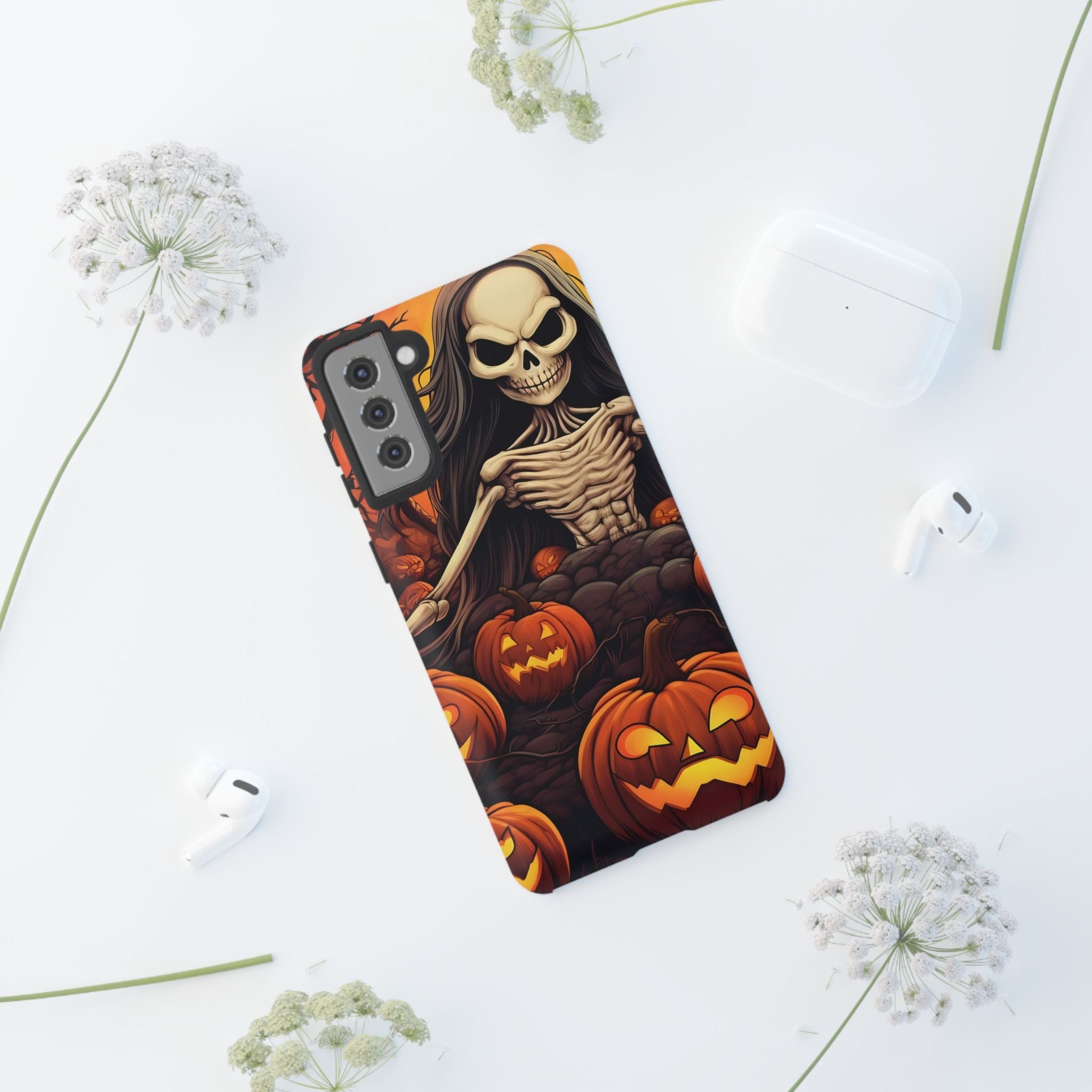 Spooky Skeleton Halloween Samsung Case