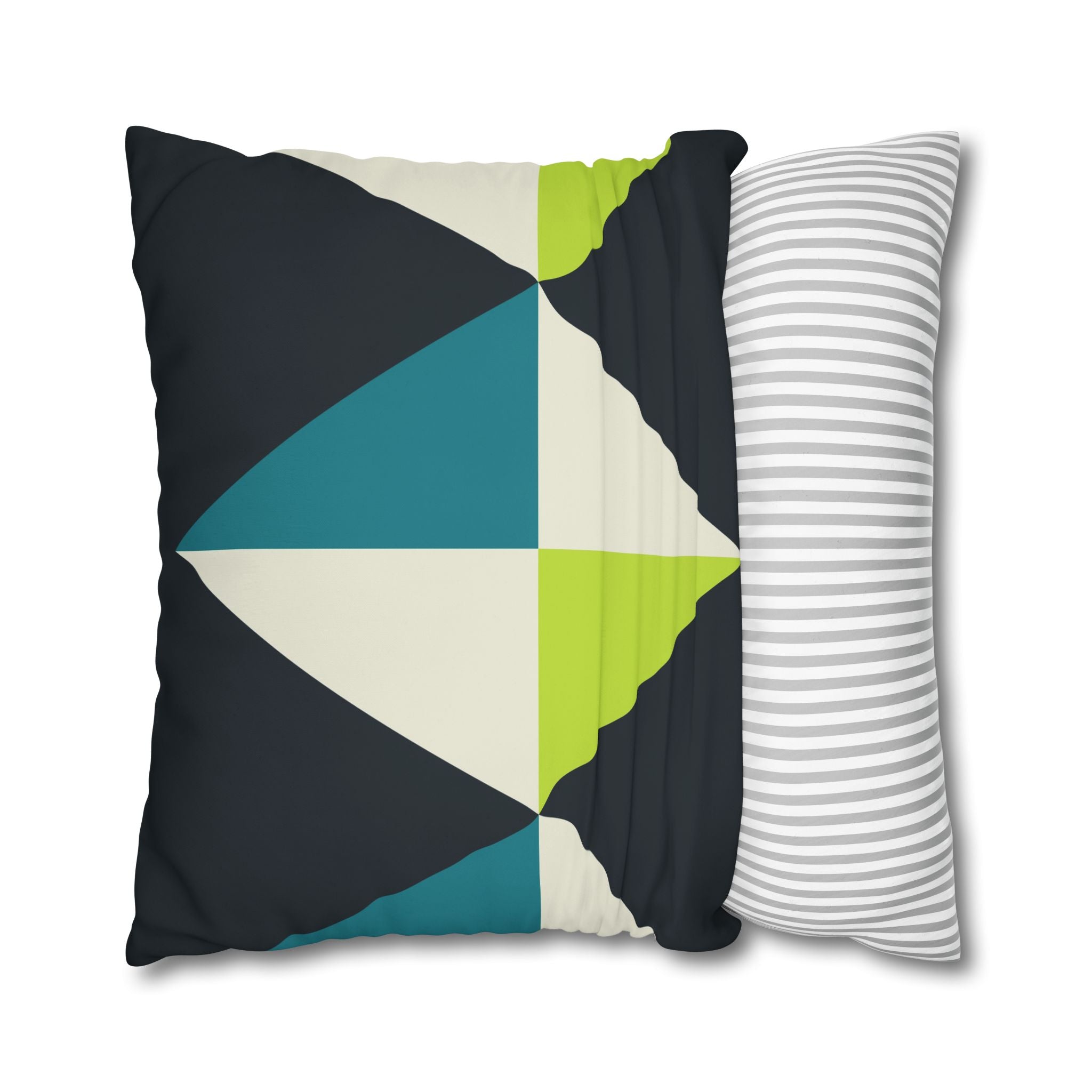 Geometric Teal Diamond Pillowcase