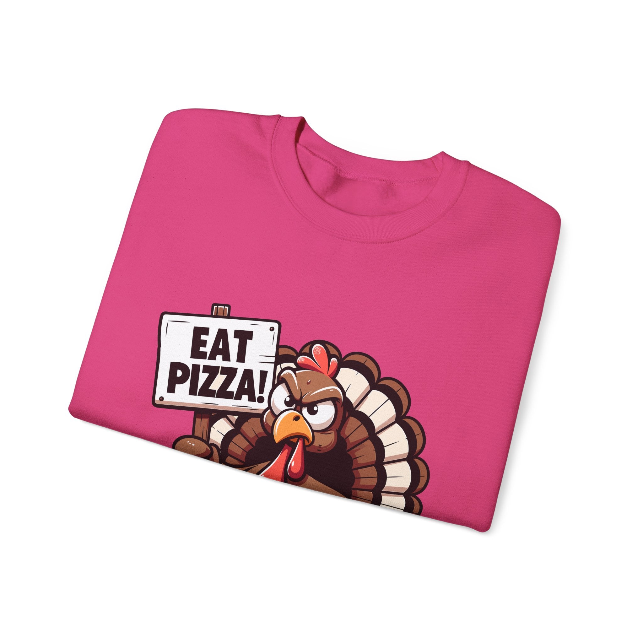 Angry Turkey Pizza Thanksgiving Sweatshirt