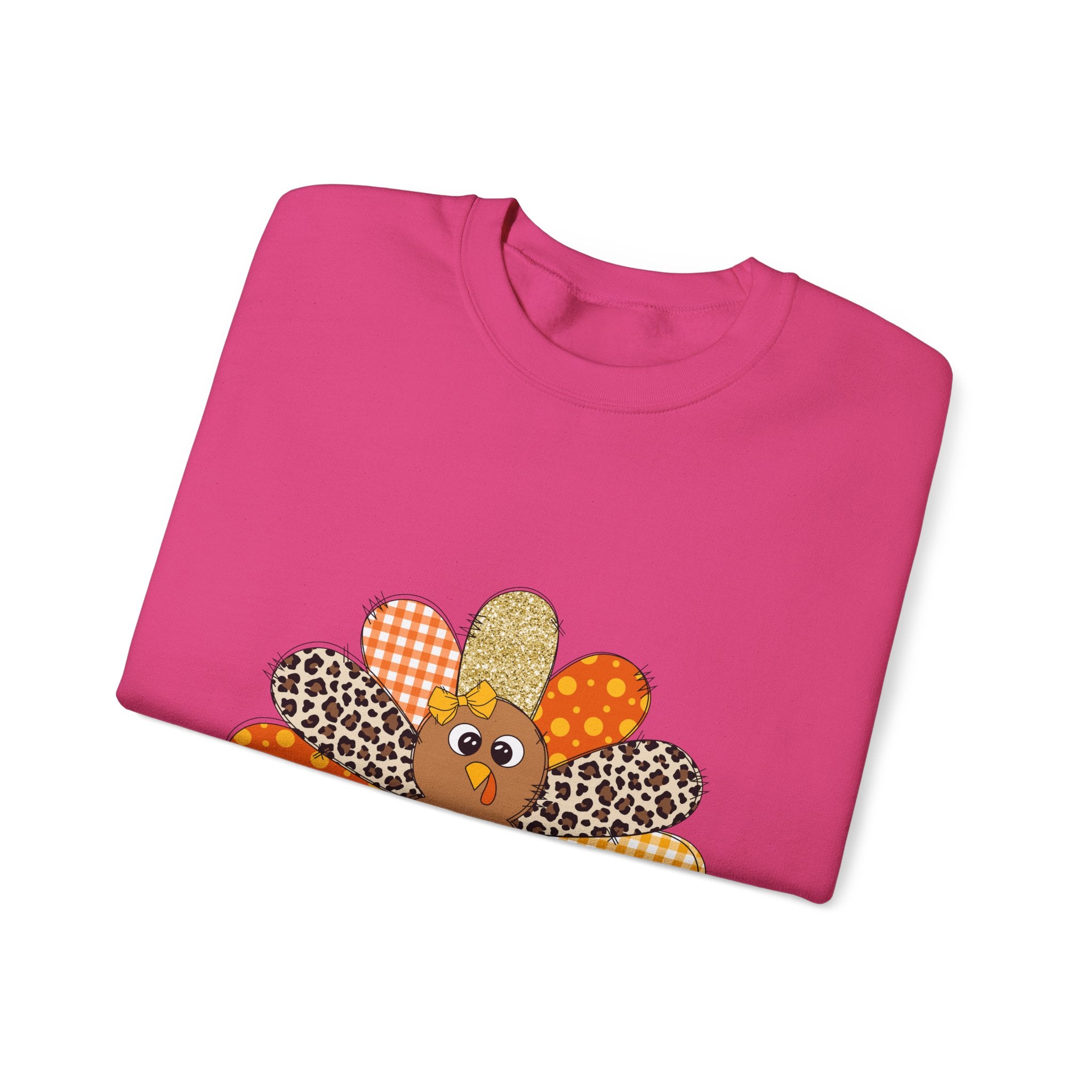 Patchwork Turkey Thanksgiving Sweatshirt