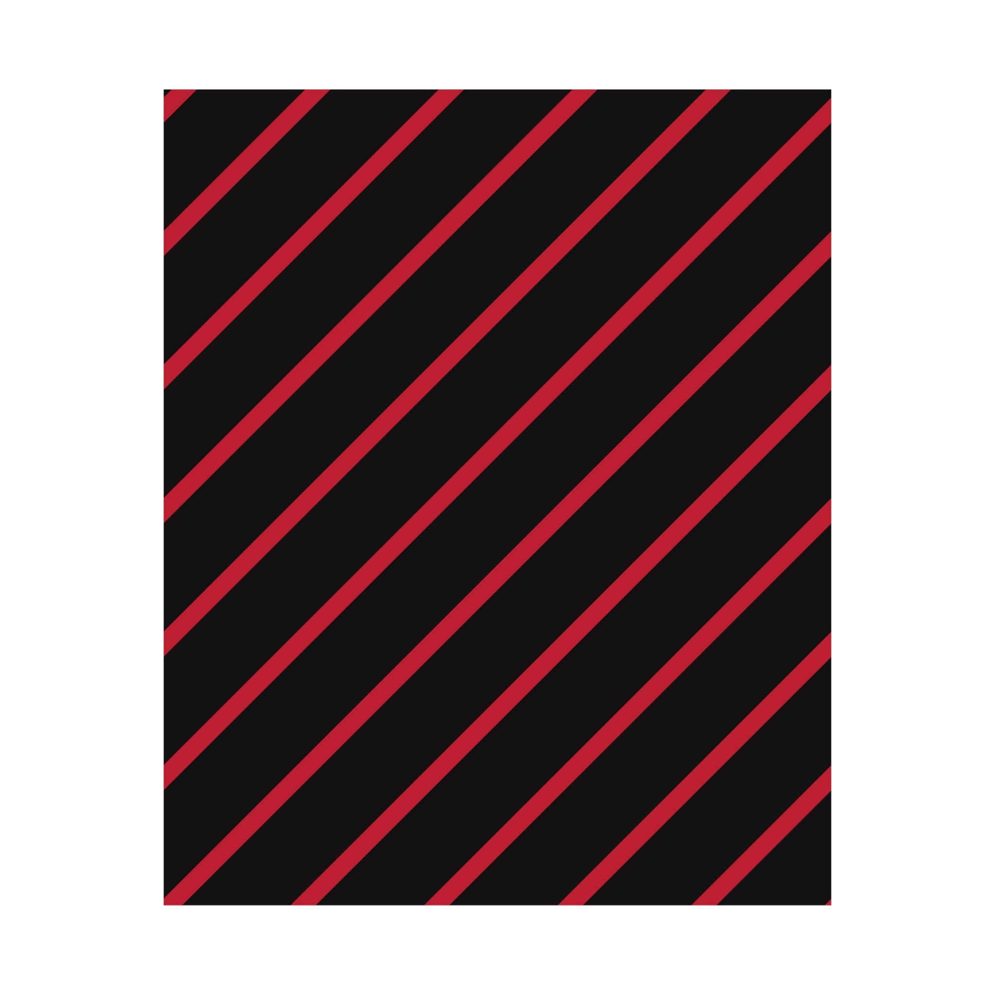 Crimson Diagonal Stripes: Modern Art Poster