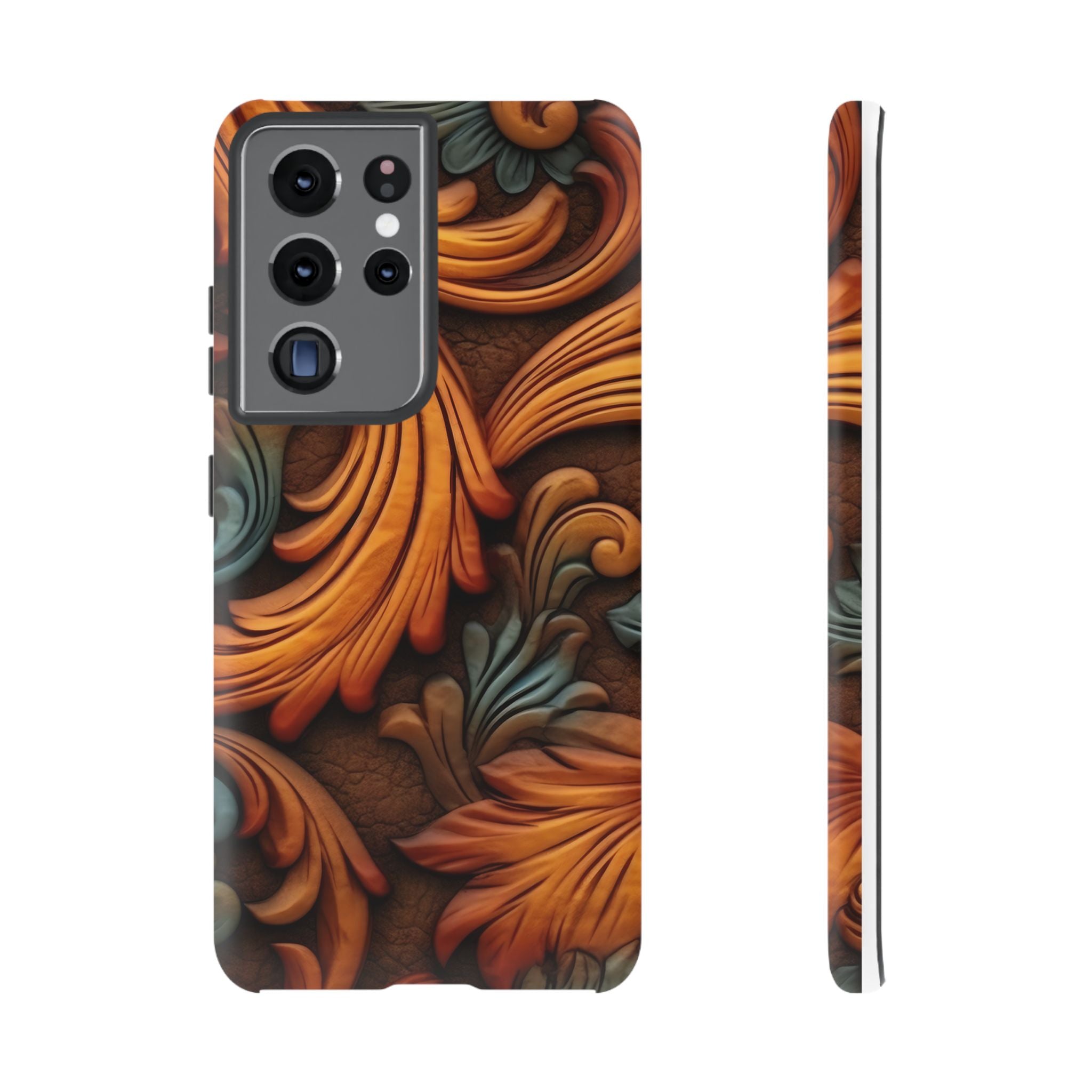 Baroque Copper Samsung Case - Luxury Design