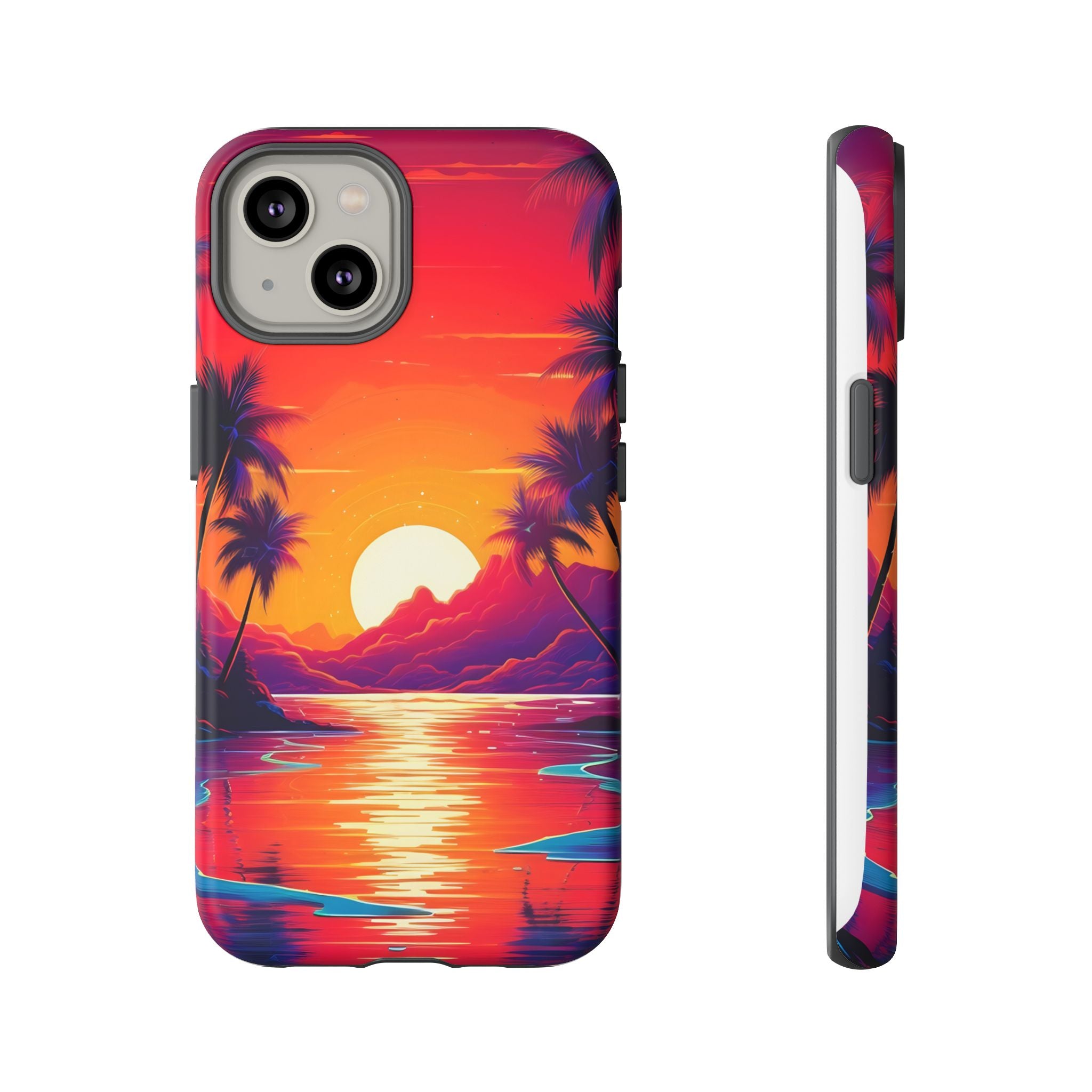 Sunset Beach Hexagon iPhone Case