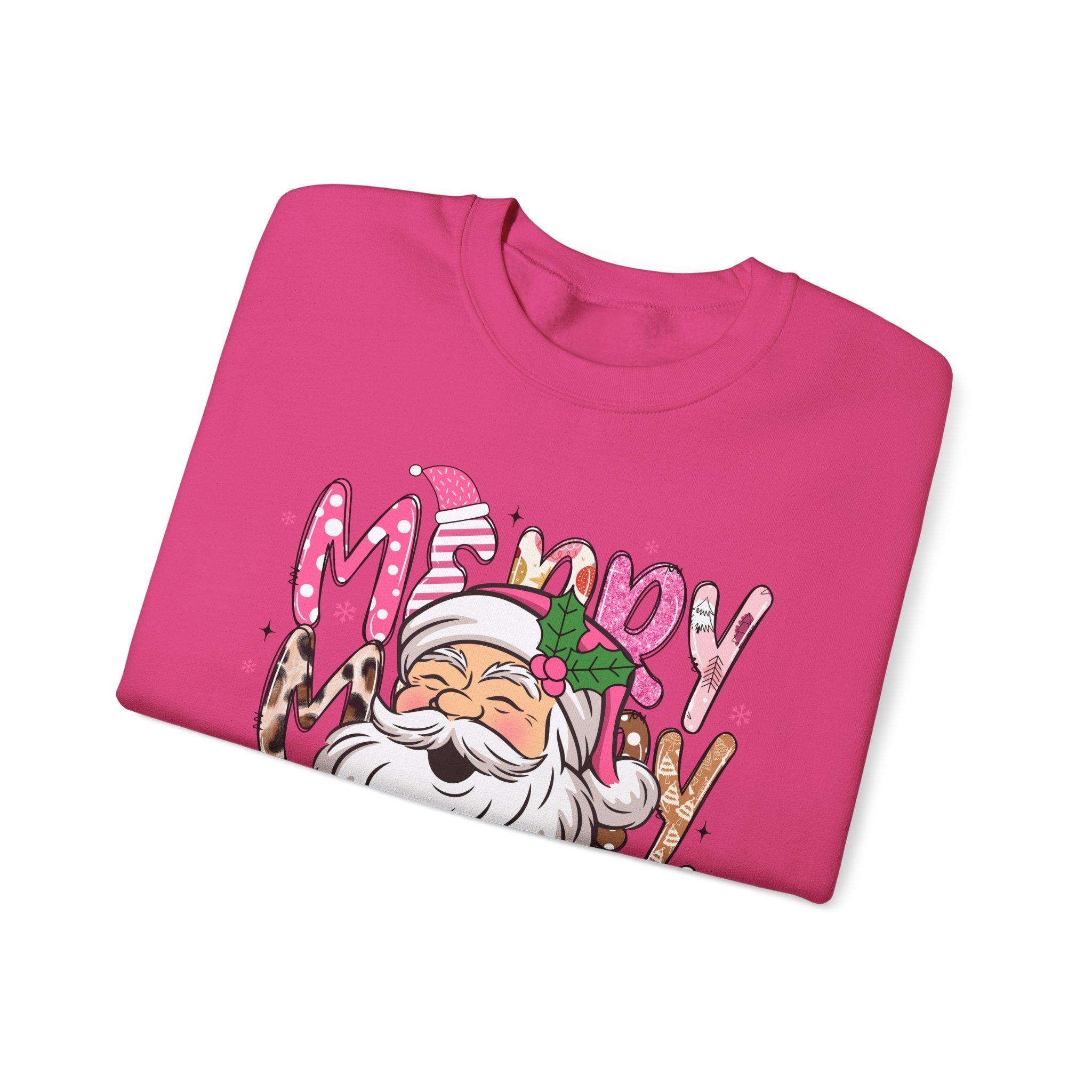 Pink Santa Christmas Sweatshirt