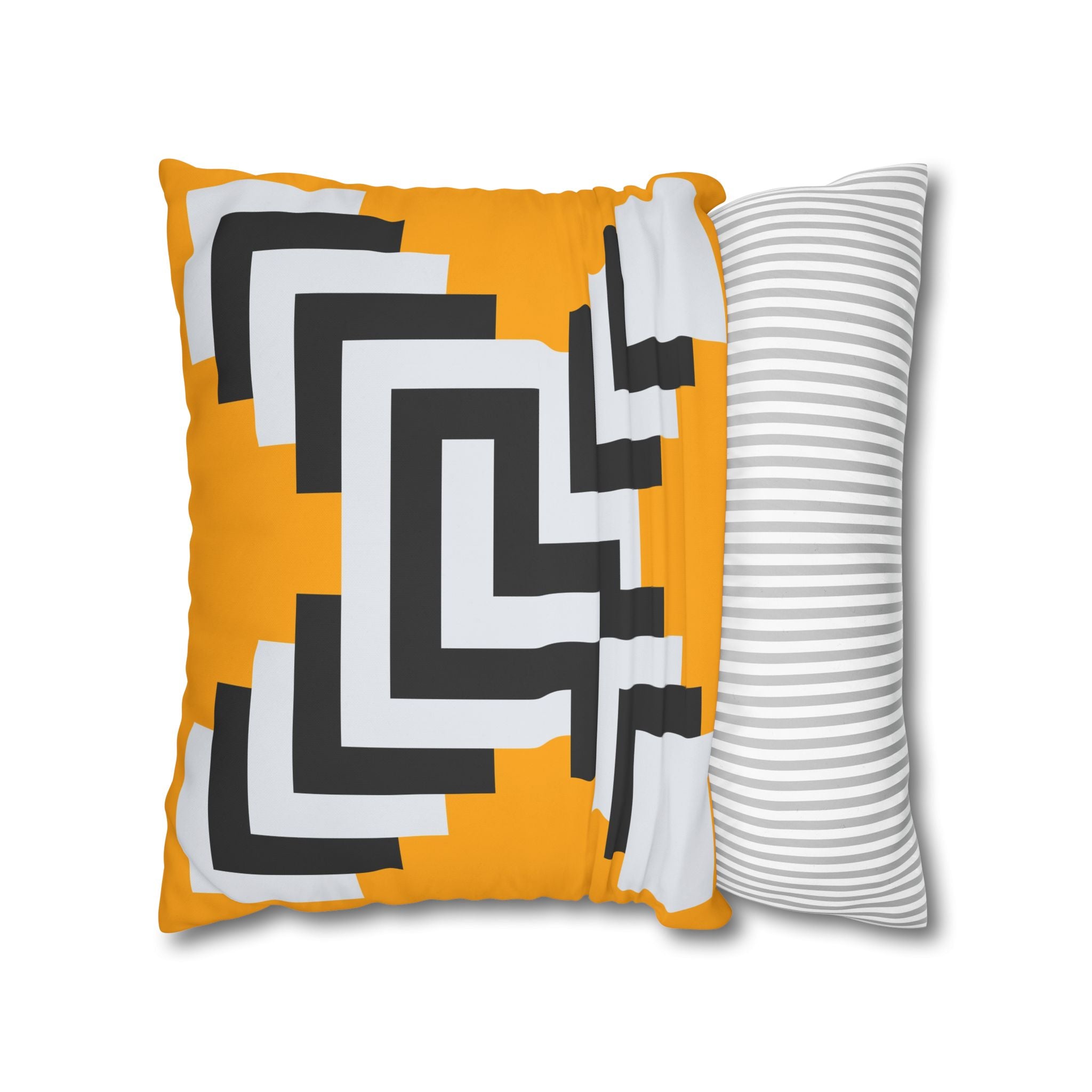 Geometric Gold Pillowcase - Abstract X Design