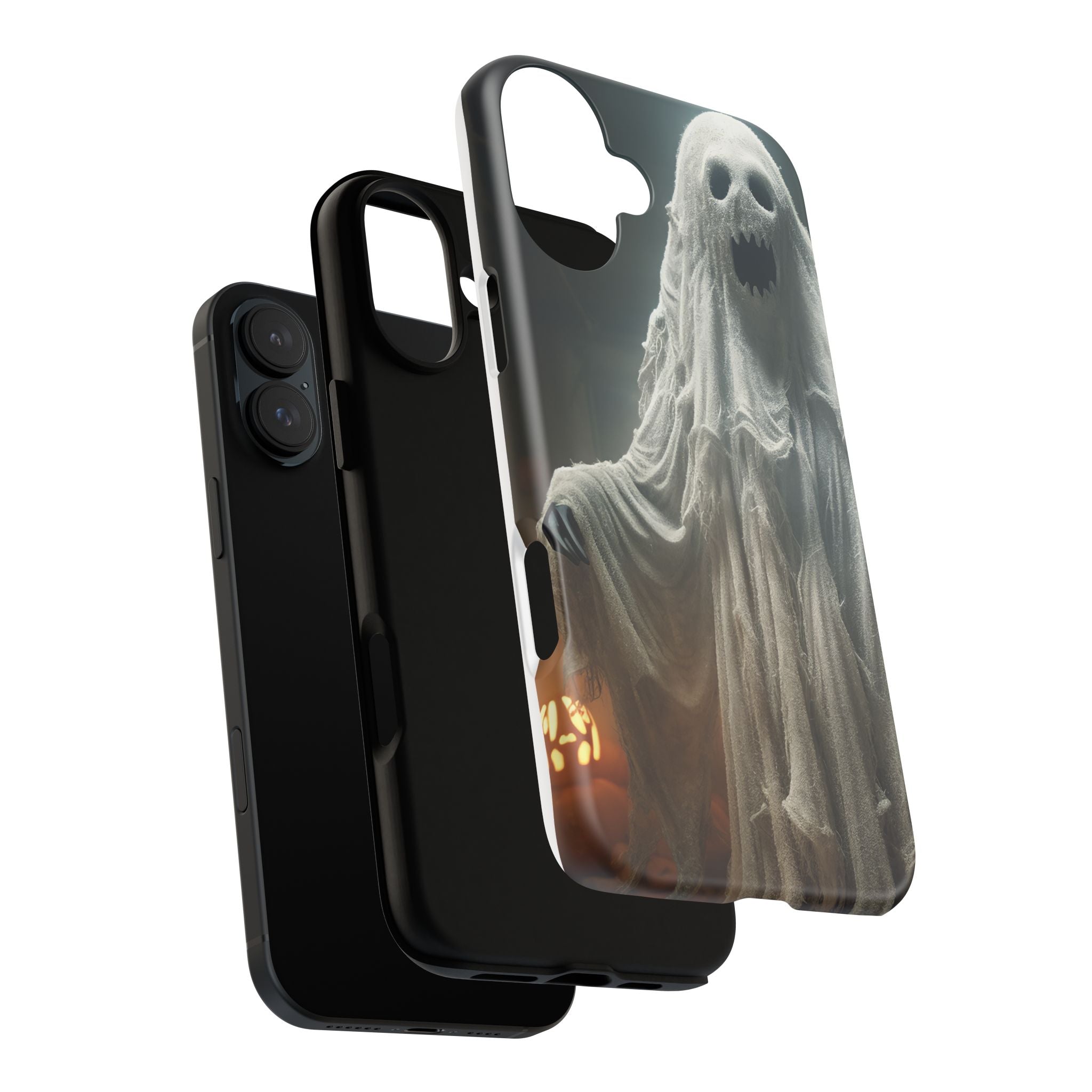 Spooky Ghost Hexagon Stone iPhone Case