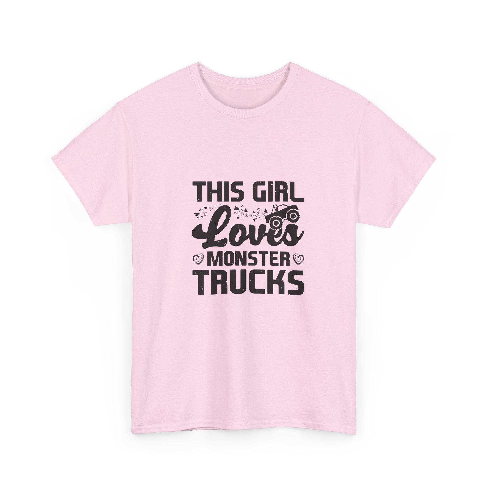 Girl Loves Monster Trucks T-Shirt