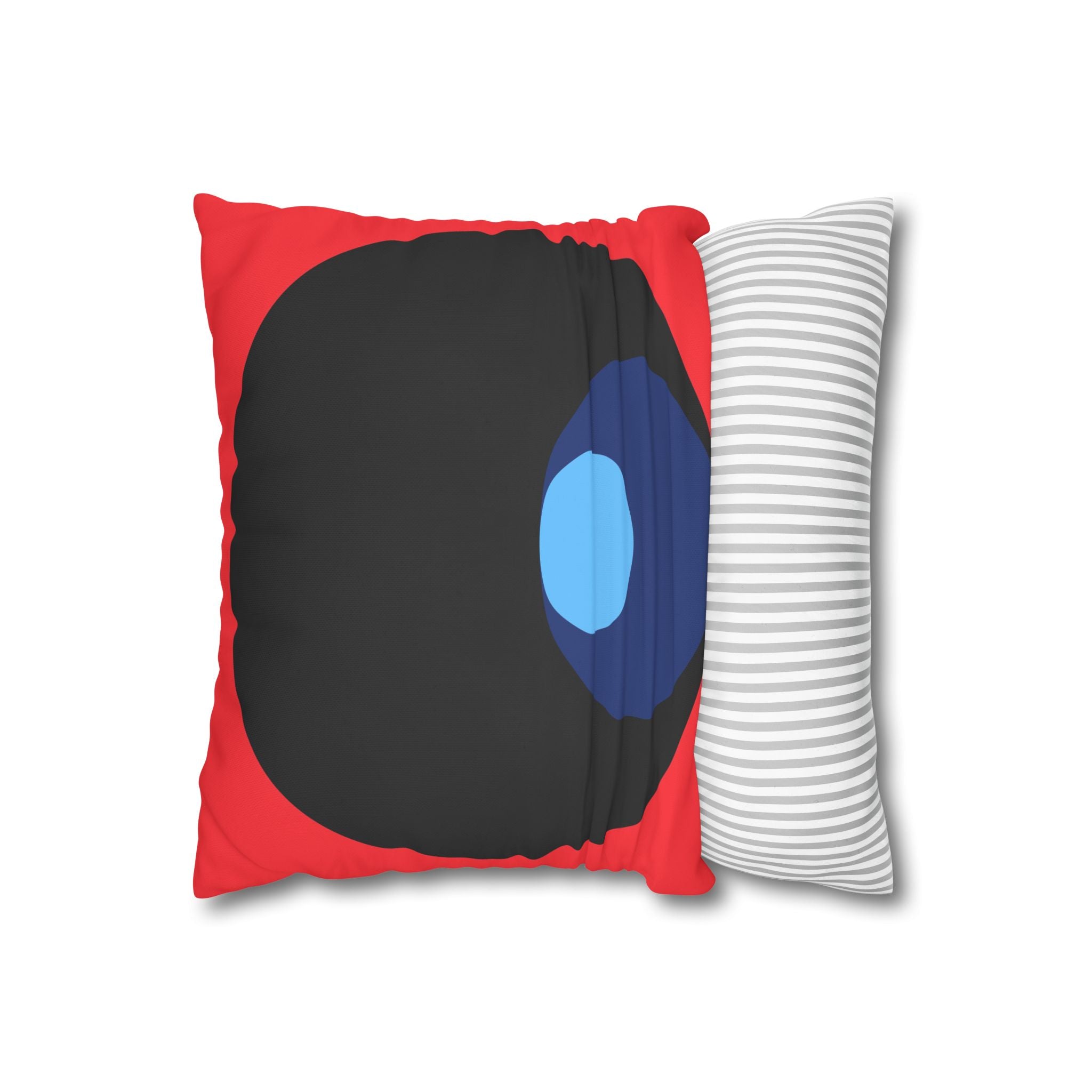 Abstract Circles Red Pillowcase