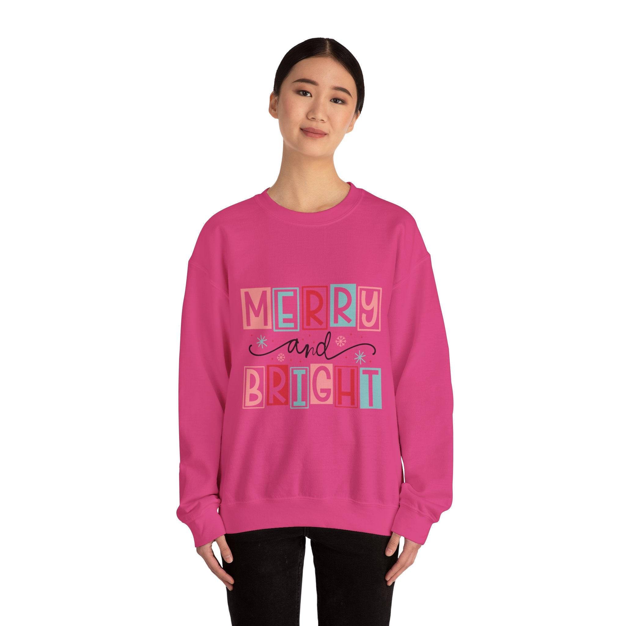 Merry Bright Retro Christmas Sweatshirt