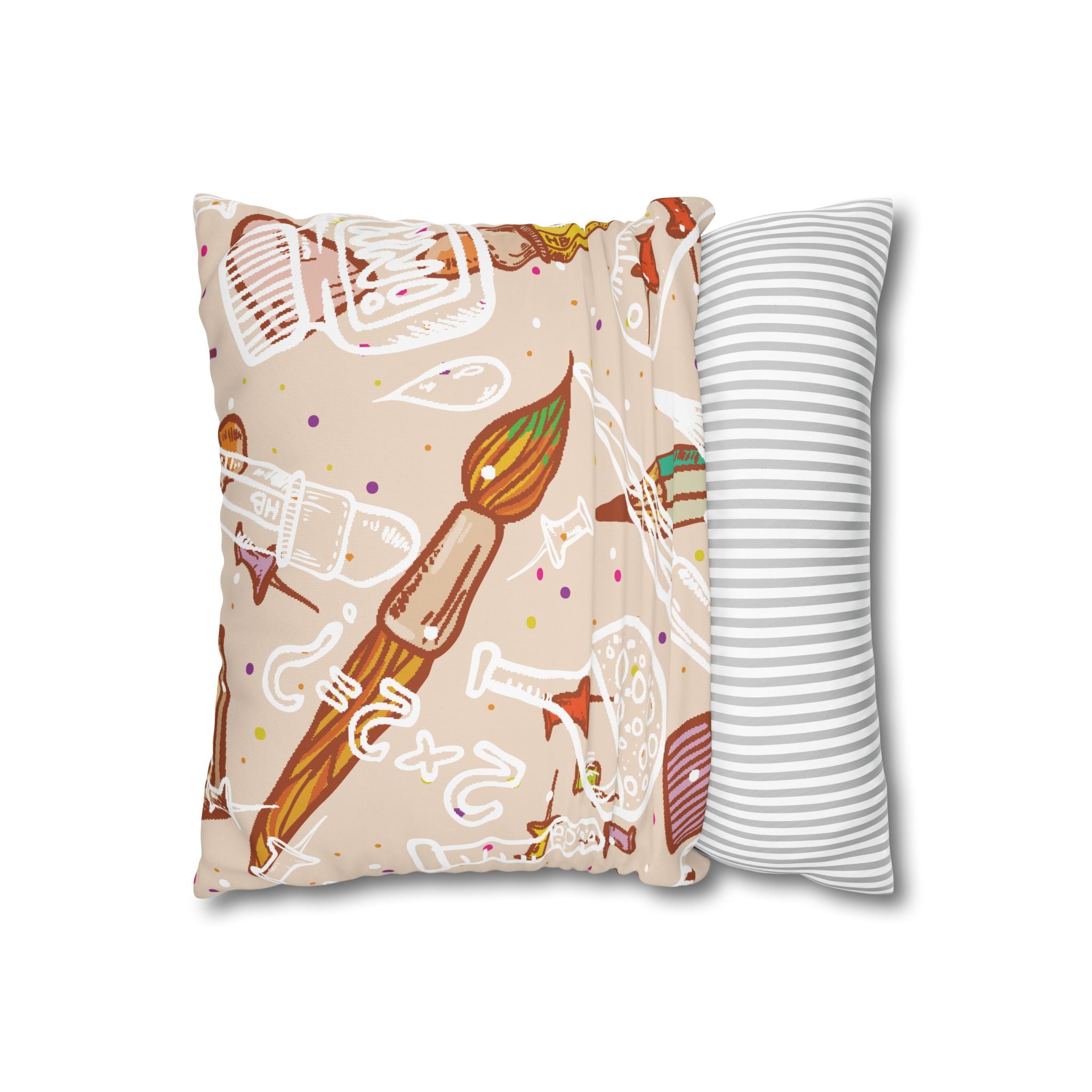 Whimsical School Supplies Pillowcase