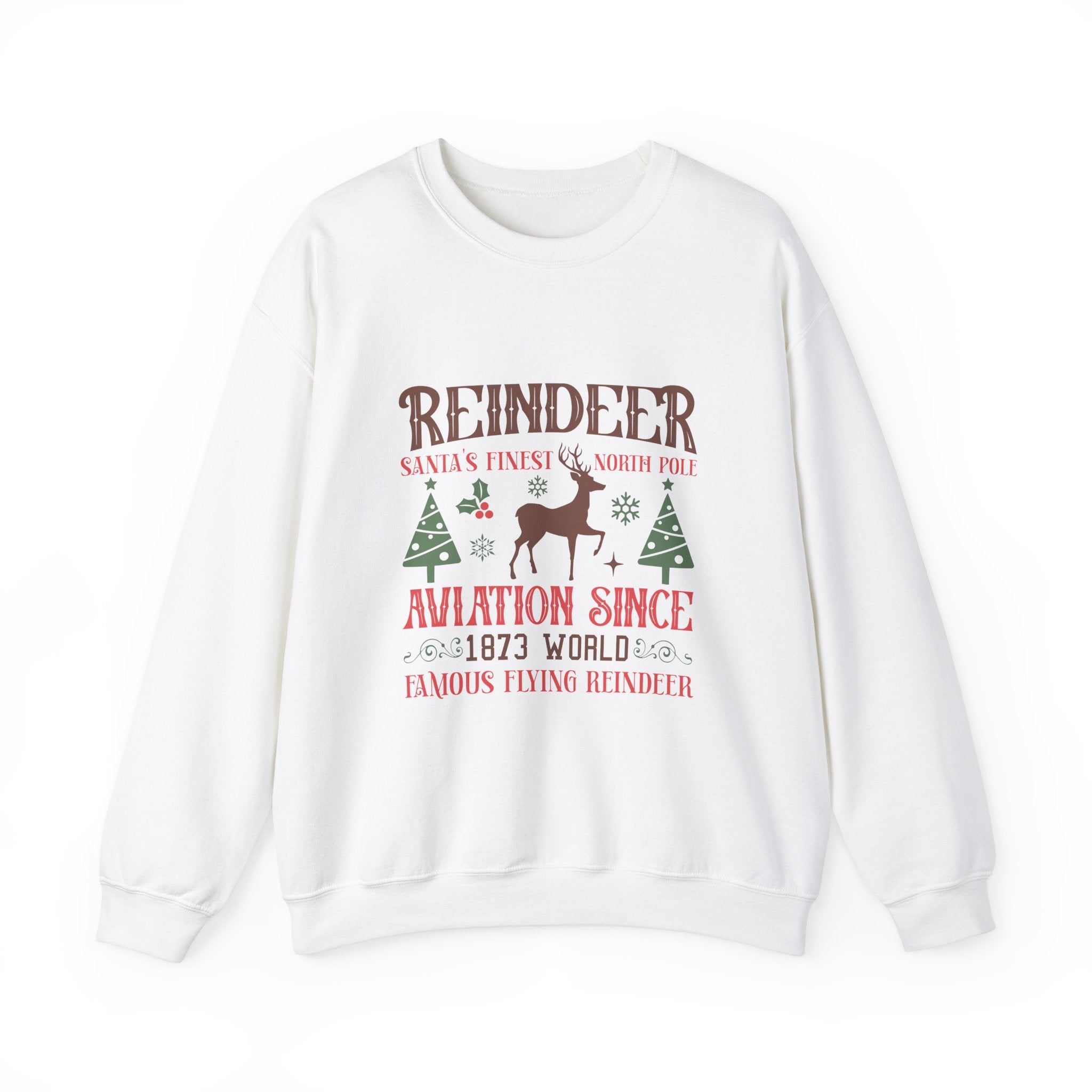 Reindeer Aviation Since 1873 Xmas Sweatshirt