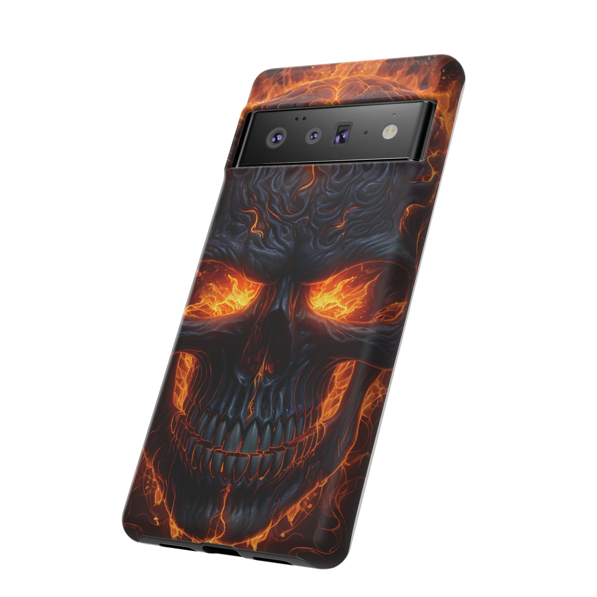 Fiery Skull Google Pixel Case (All Models)