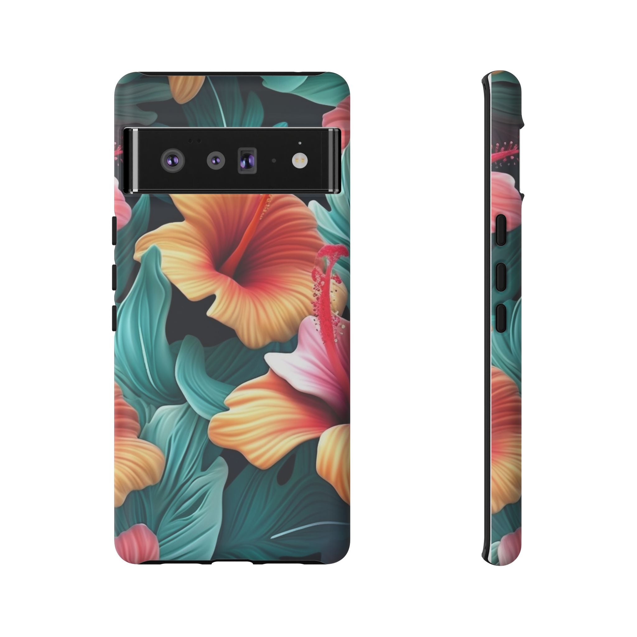 Vibrant Hibiscus Google Pixel Case (All Models)