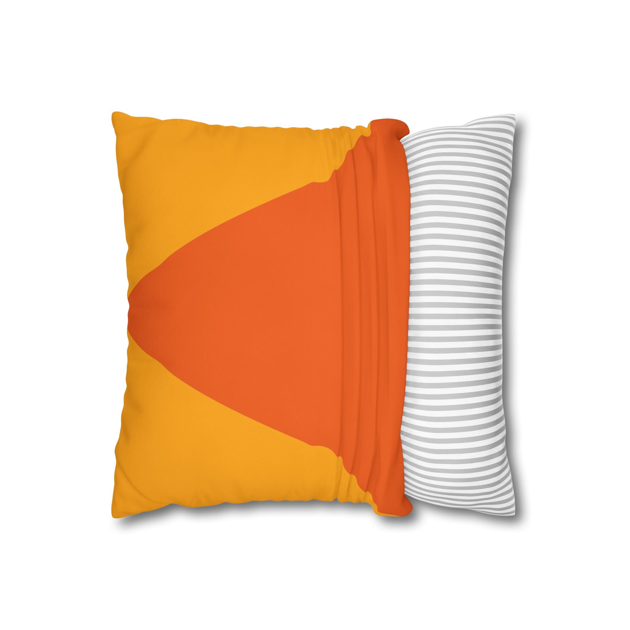 Geometric Orange Pillowcase - Modern Design