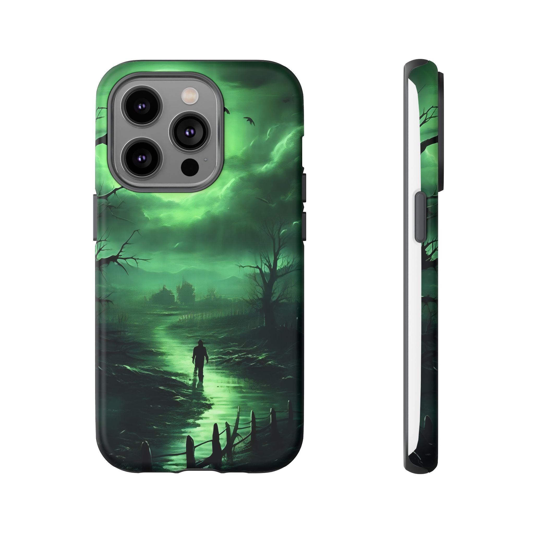 Swamp Moon Gothic iPhone Case - Hexagon Stone