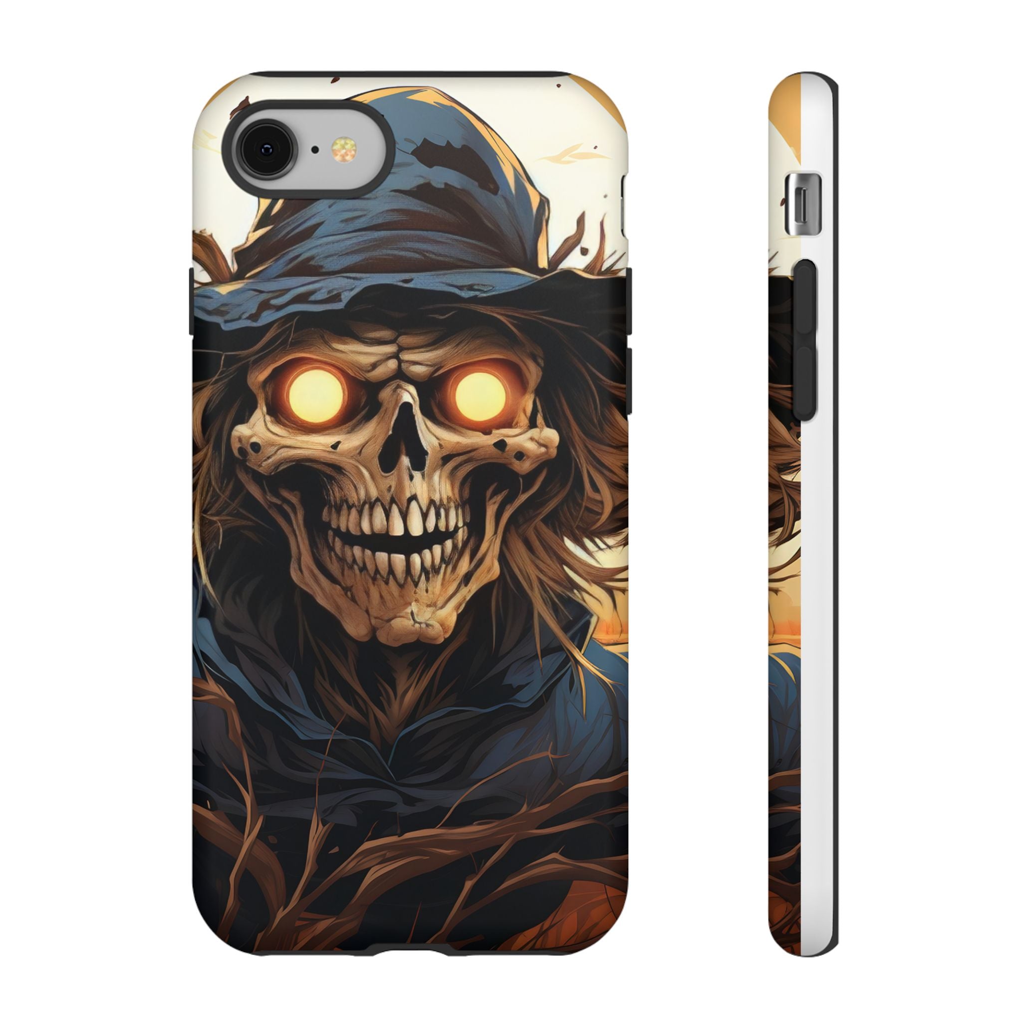 Eerie Scarecrow Hexagon Stone iPhone Case