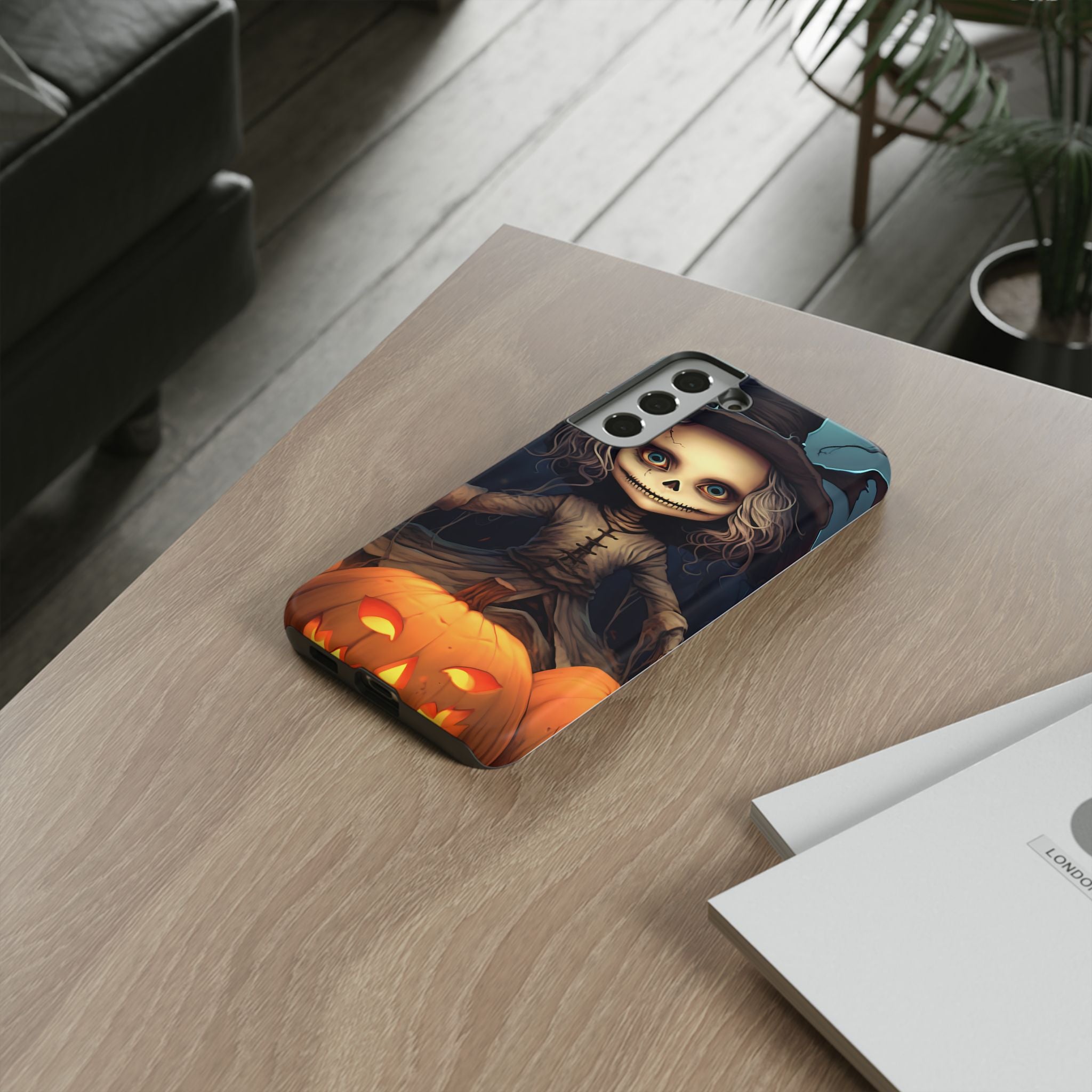 Spooky Skull Girl Halloween Samsung Case