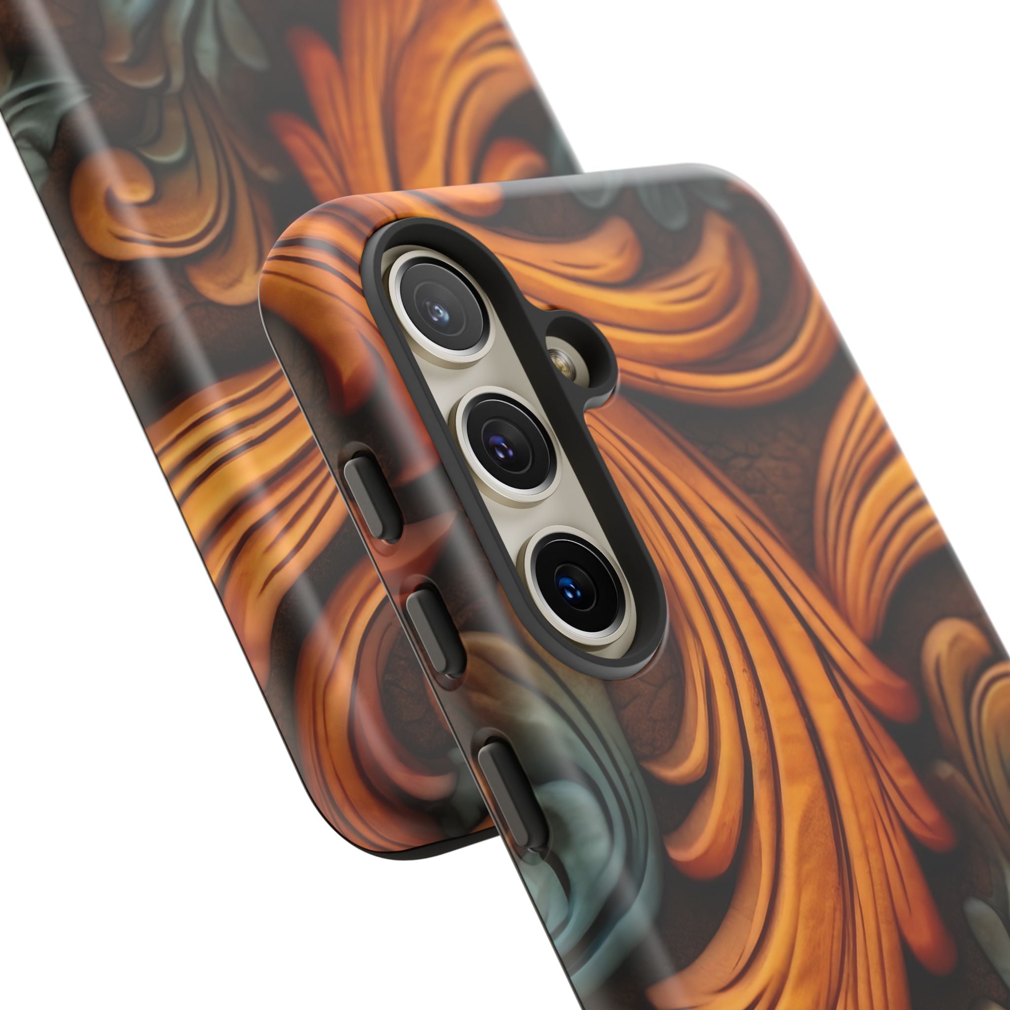 Baroque Copper Samsung Case - Luxury Design