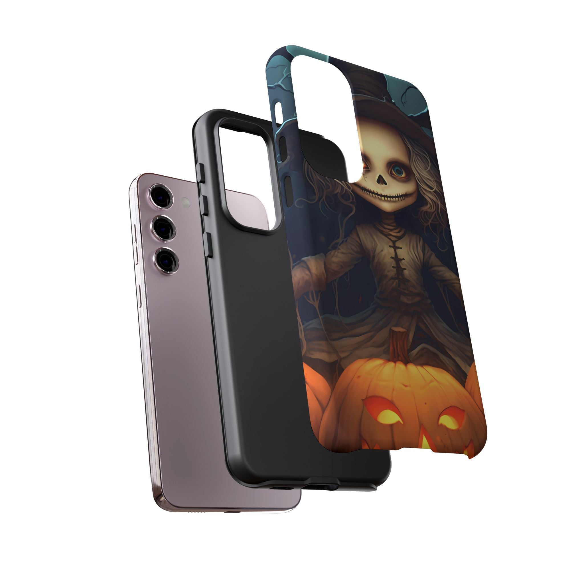 Spooky Skull Girl Halloween Samsung Case