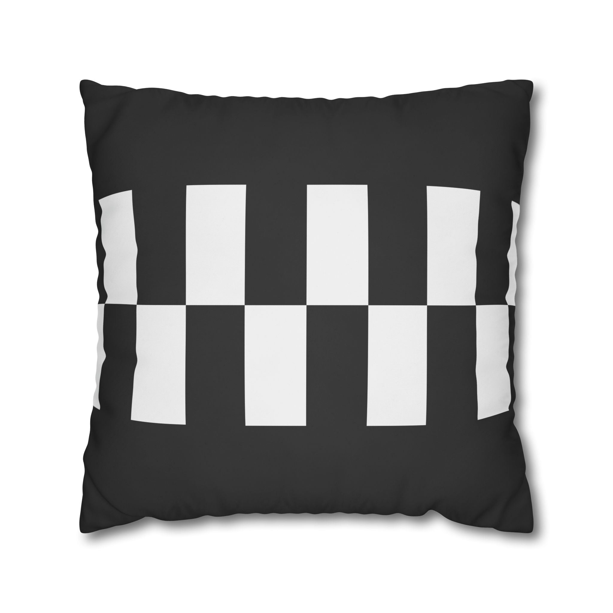 Black & White Checkered Pillowcase