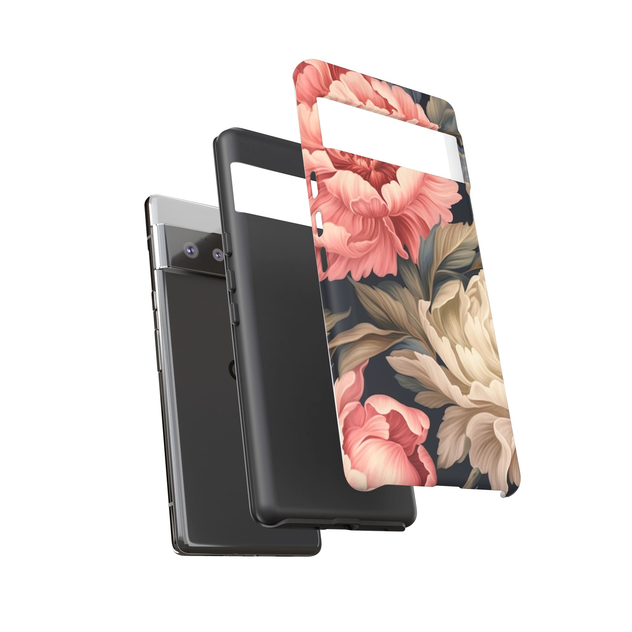 Blush Peony Floral Google Pixel Case (All Models)