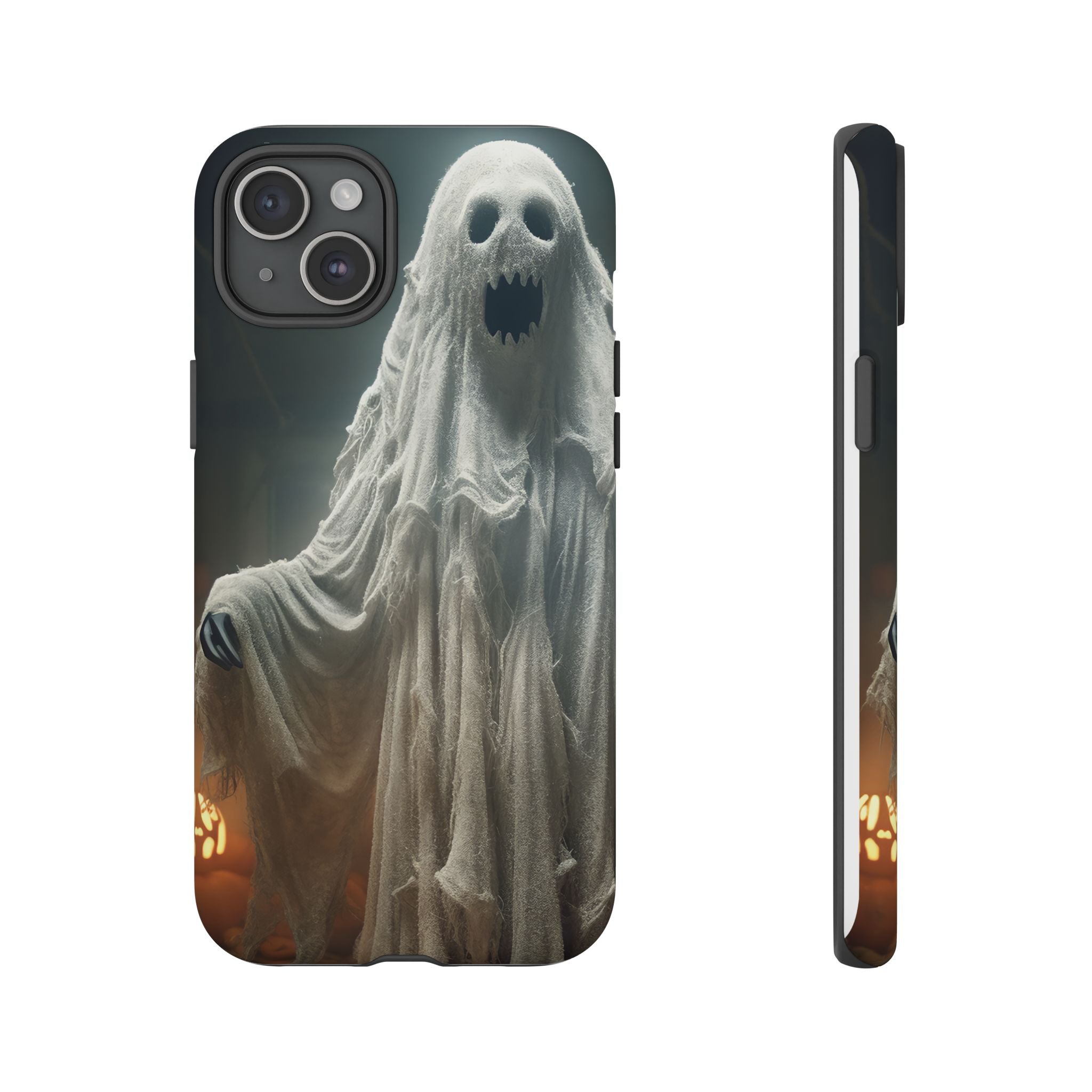 Spooky Ghost Hexagon Stone iPhone Case