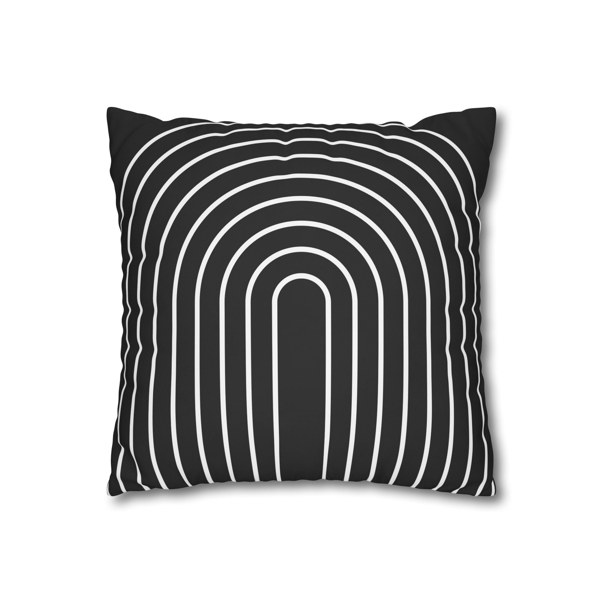 Minimalist Arch Pillowcase - Black & White