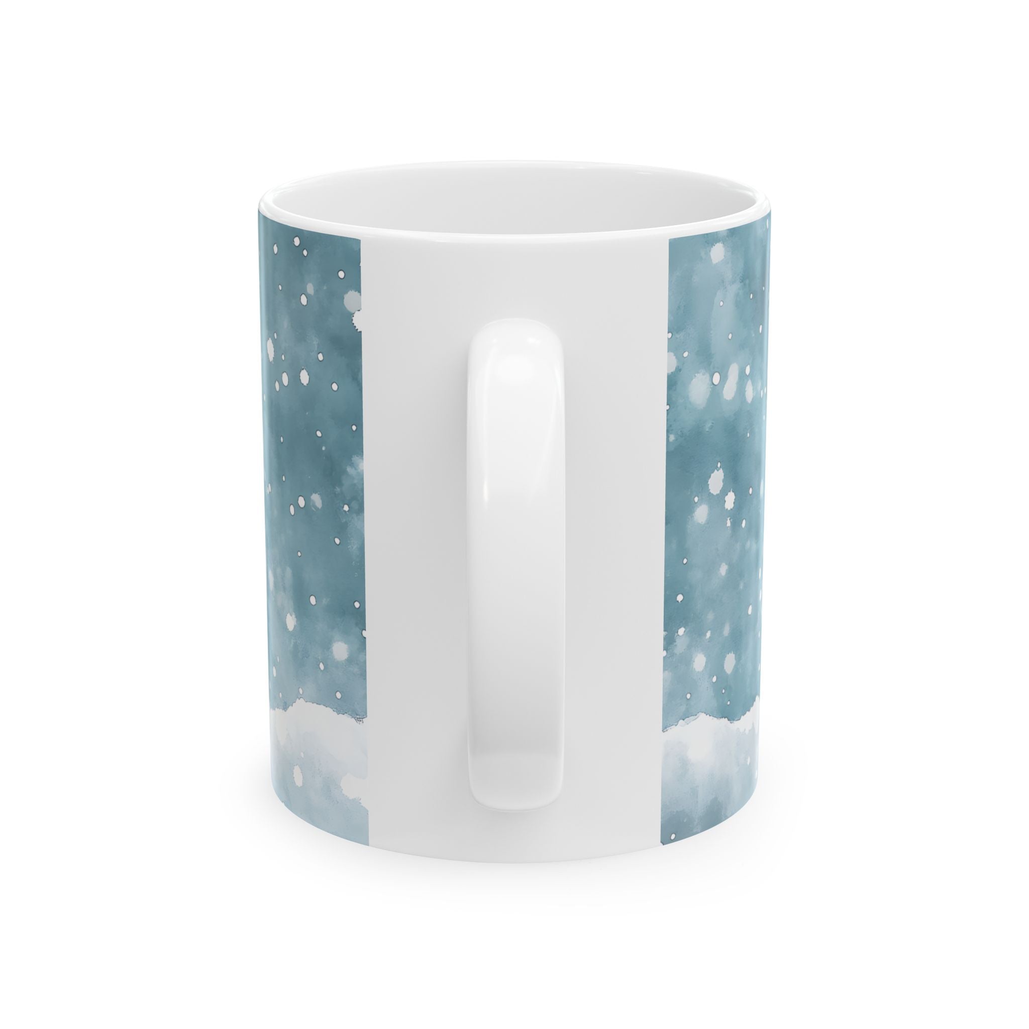 Snow Leopard Cub Christmas Mug