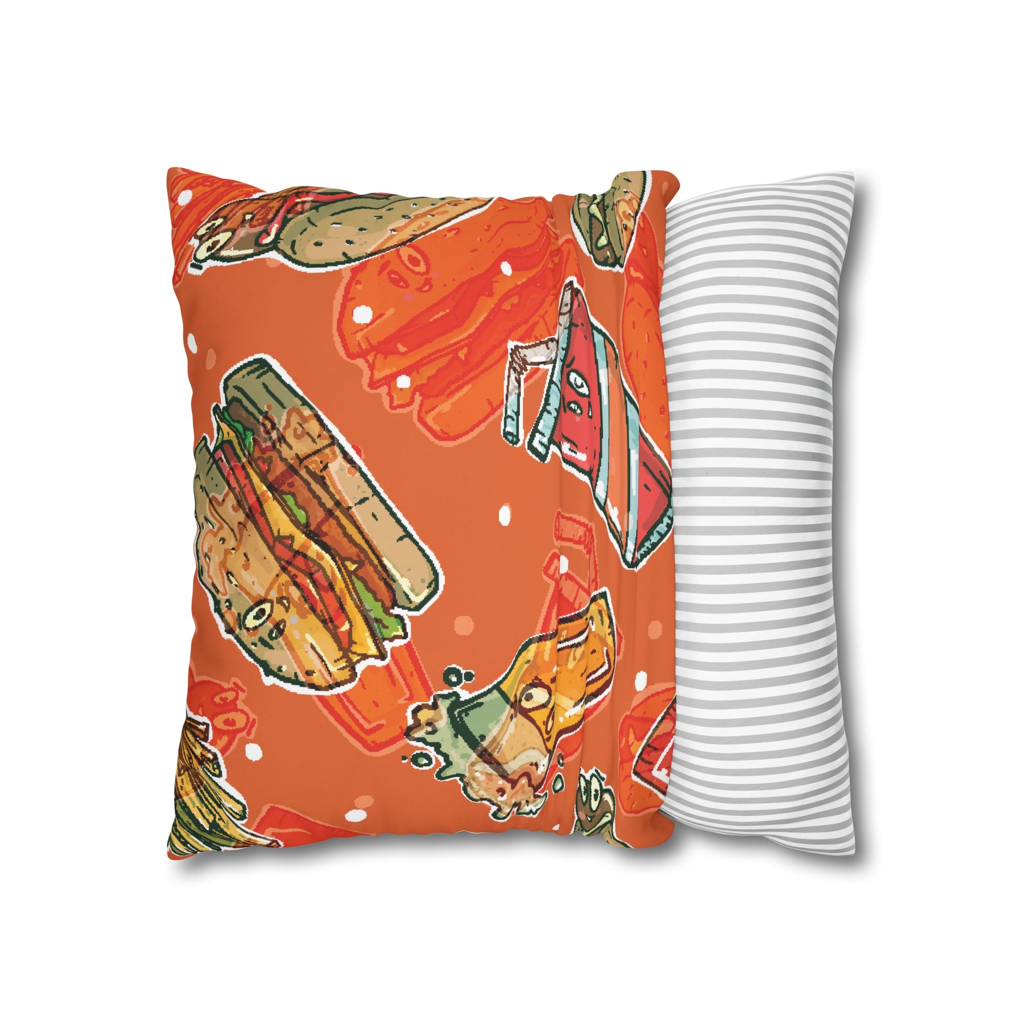 Happy Food Fast Food Pillowcase