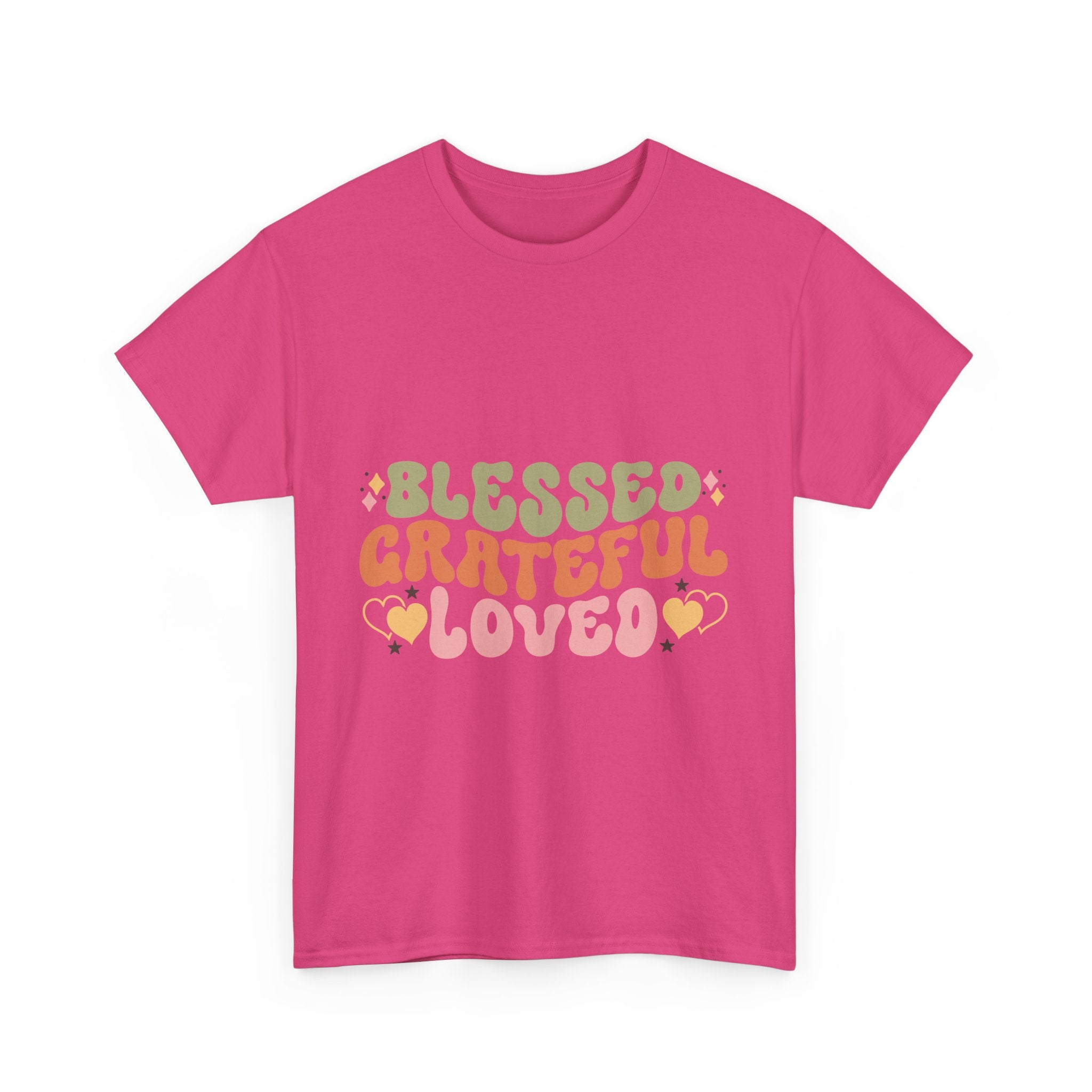 Blessed Grateful Loved Thanksgiving Tee