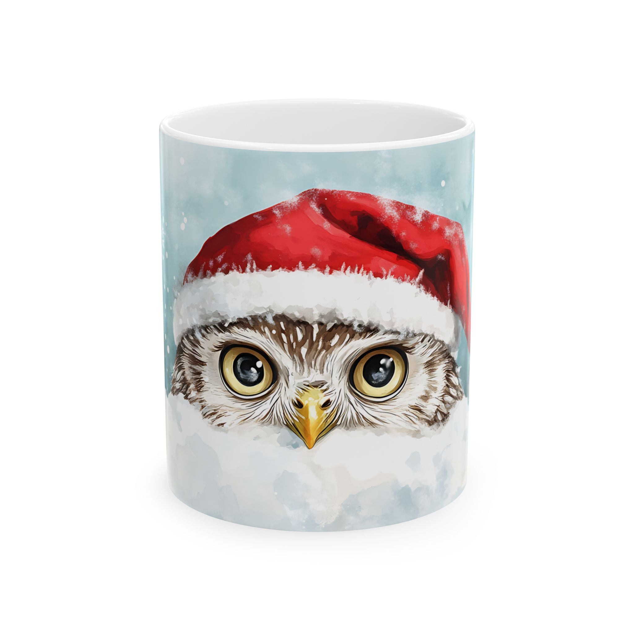 Santa Owl Mug: Cute Christmas Coffee Cup