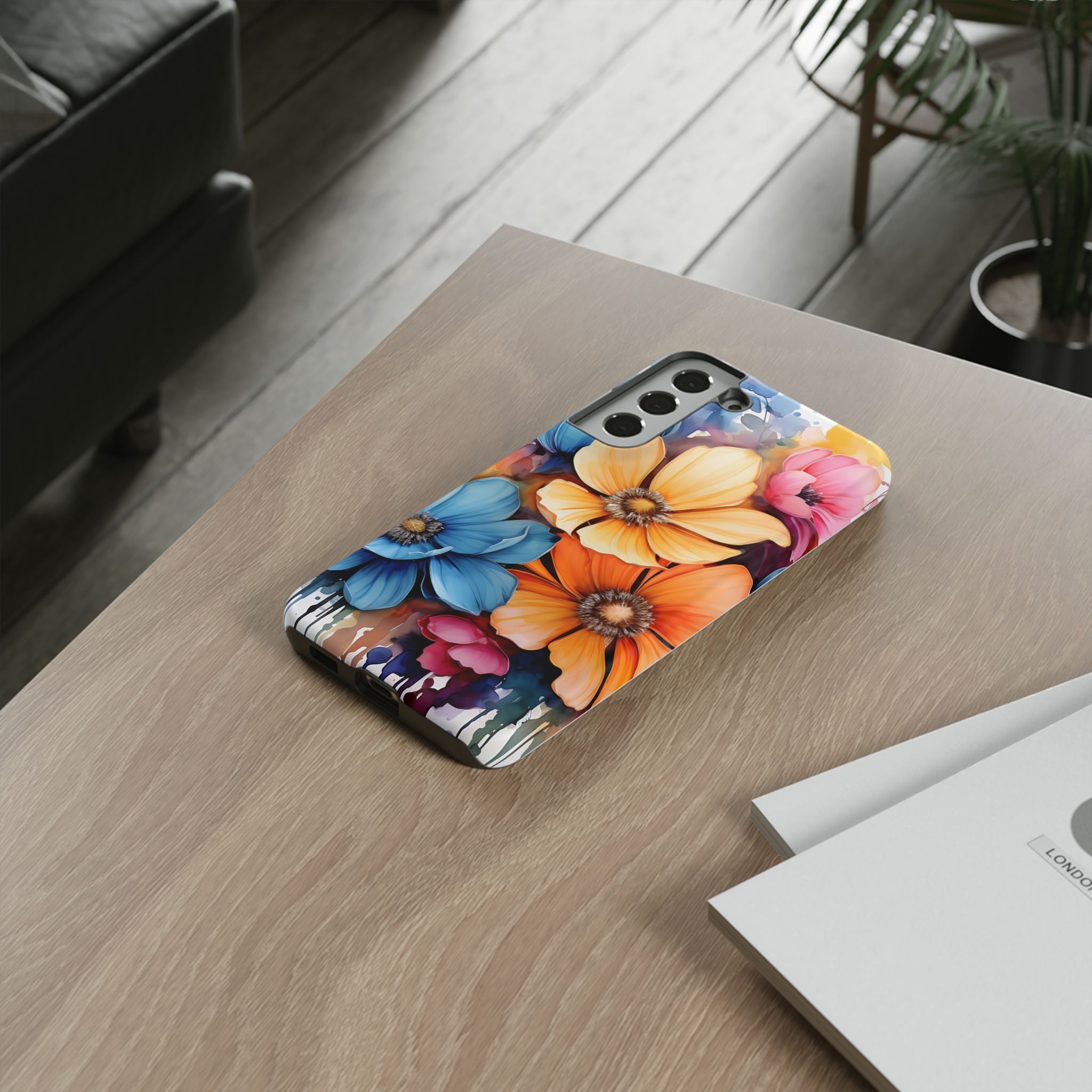 Vibrant Floral Watercolor Samsung Case