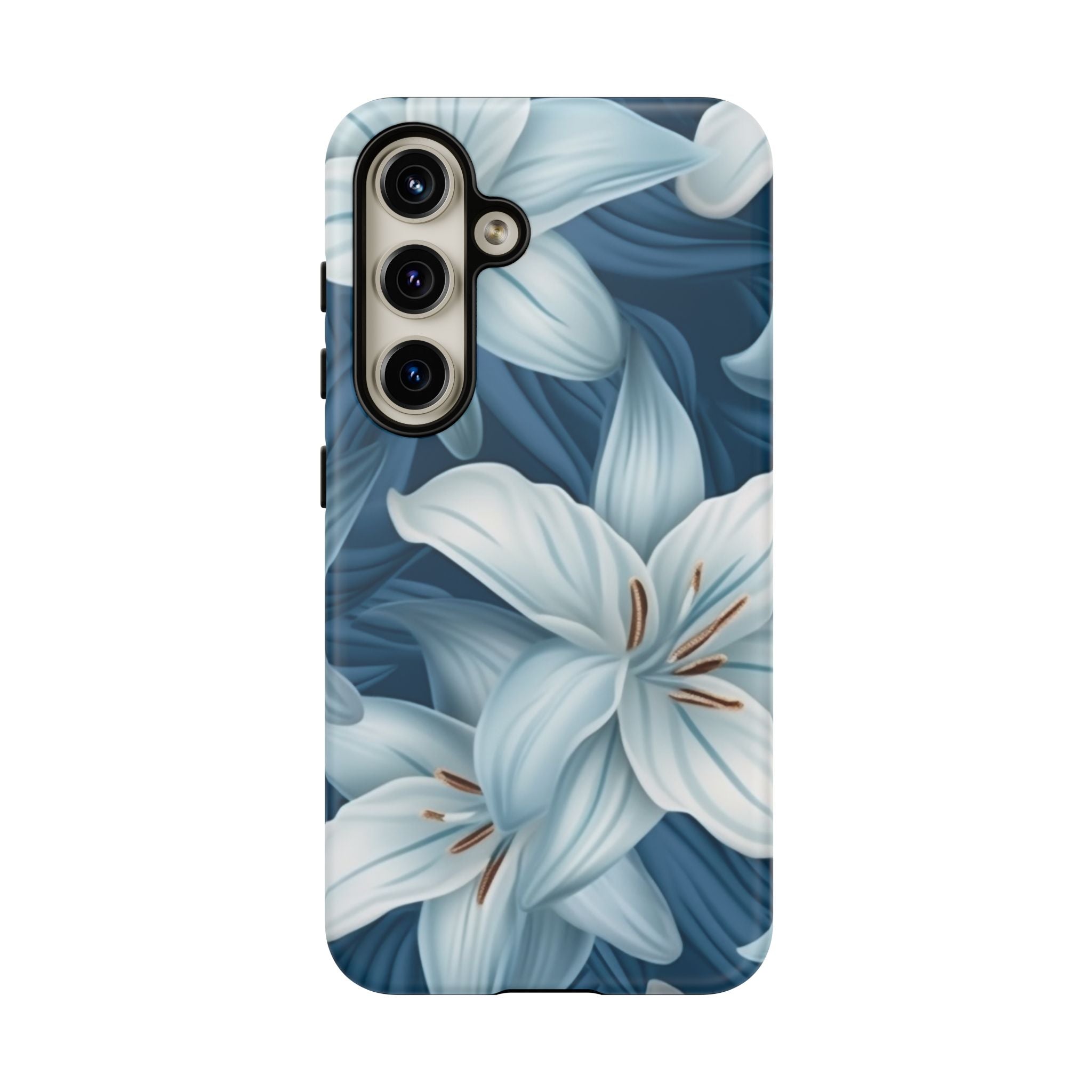 Pastel Blue Lily Samsung Phone Case